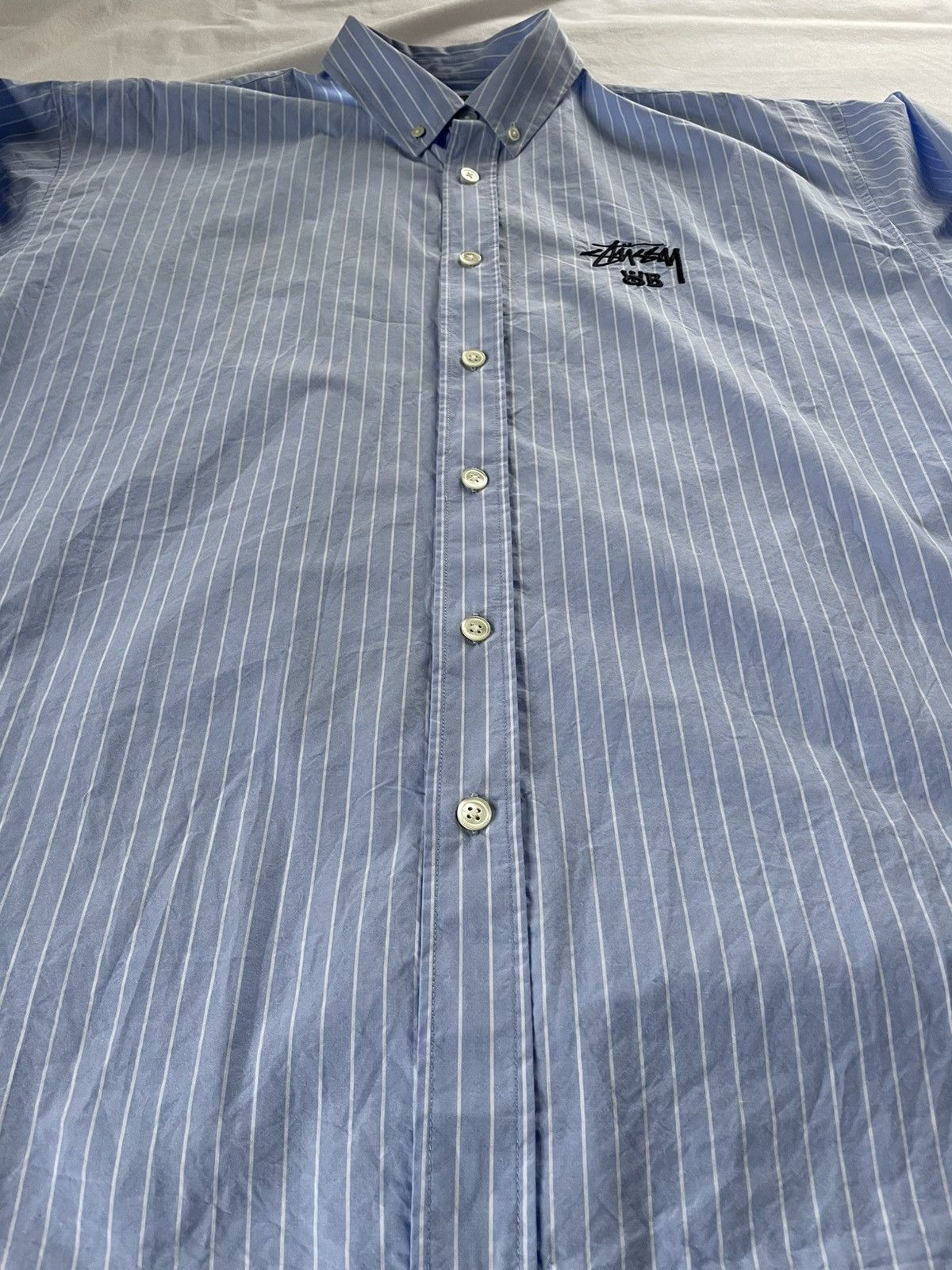 Stussy × Wales Bonner Stussy x Wales Bonner Poplin Shirt - FW25 Size 42L - 3 Thumbnail