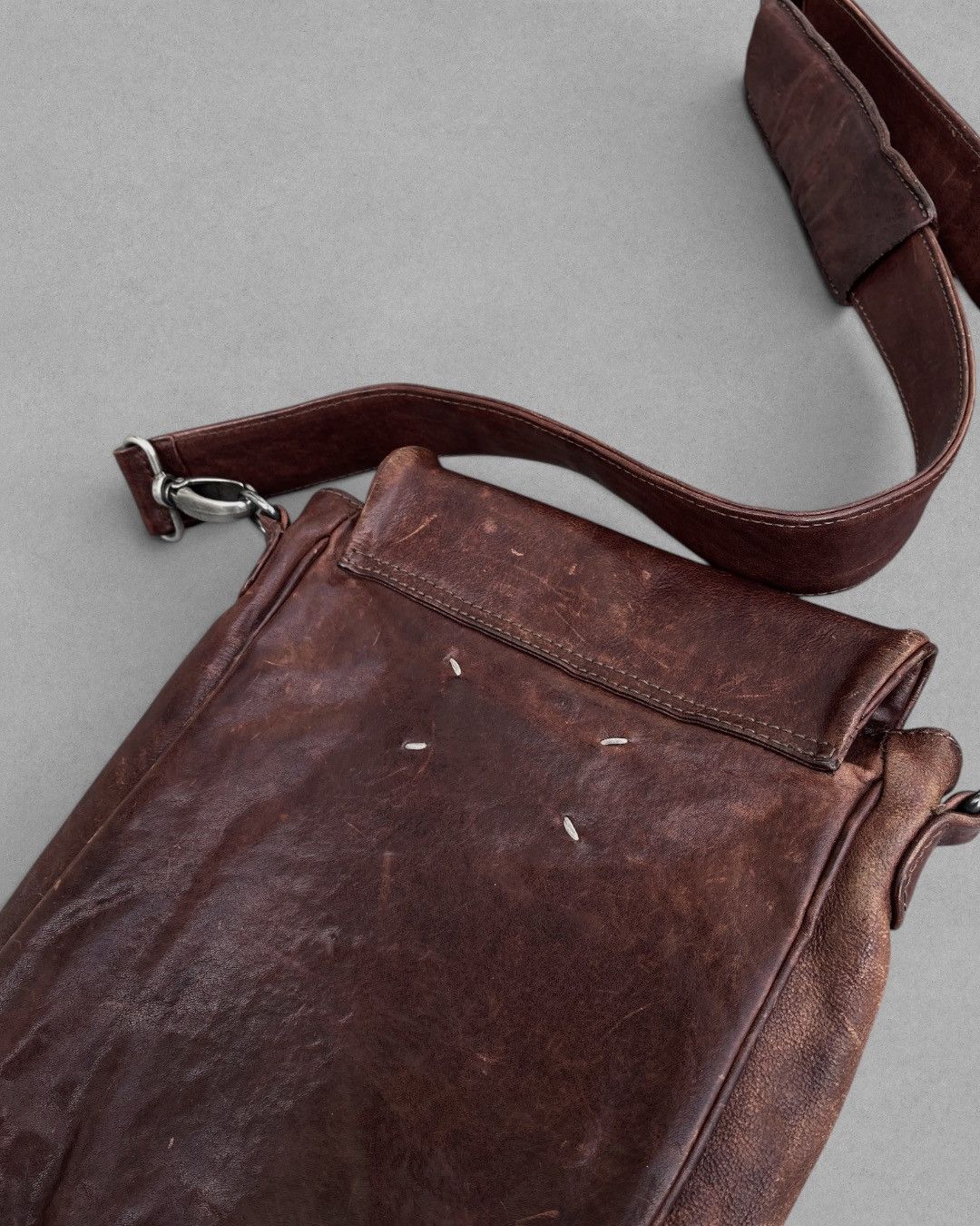Maison Margiela 2000’s MAISON MARTIN MARGIELA Transparent Pocket Leather Bag Size ONE SIZE - 10 Thumbnail