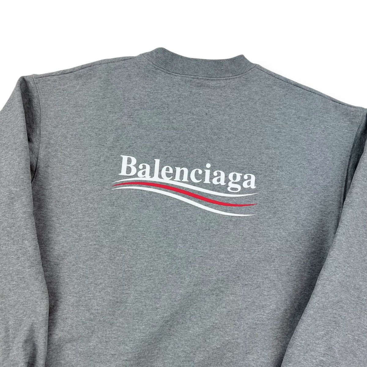 Balenciaga Balenciaga Campaign Logo Grey Sweatshirt Size US M / EU 48-50 / 2 - 3 Thumbnail