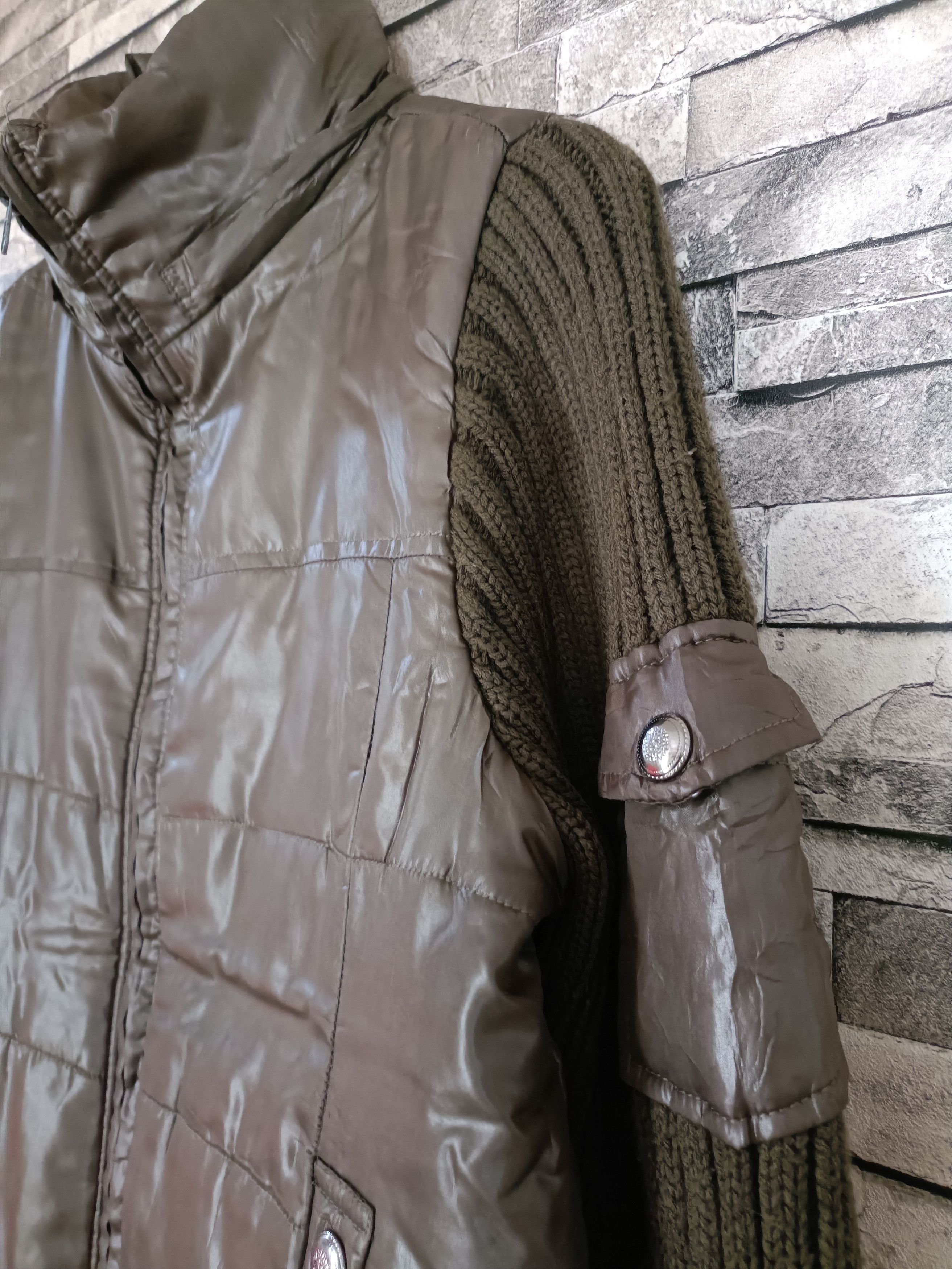 Japanese Brand Beaumont carr quilt knit bomber jacket gothic punk Size US L / EU 52-54 / 3 - 2 Thumbnail