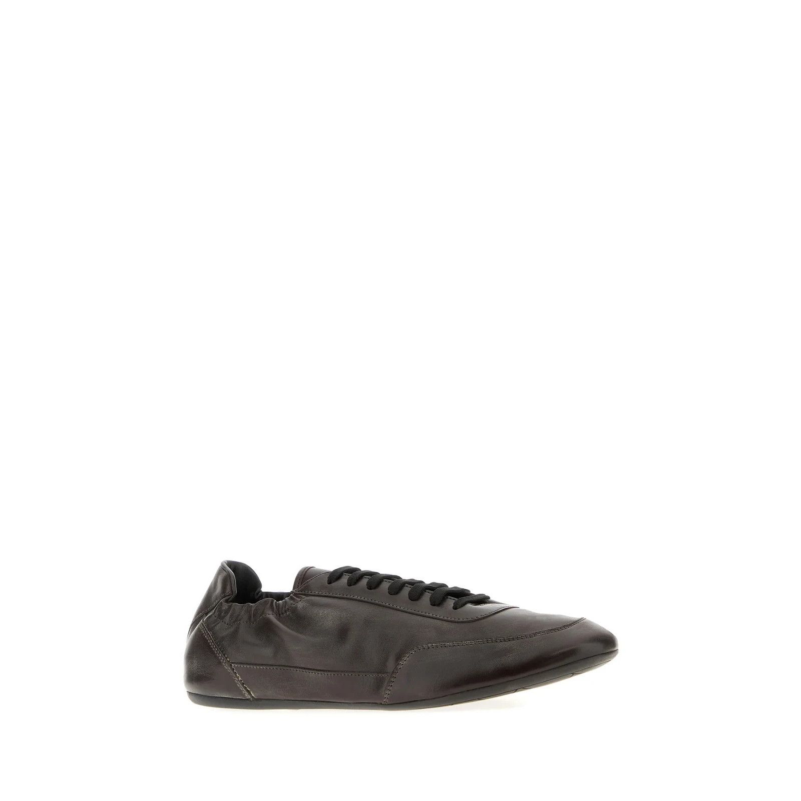 Prada PRADA Collapse Dark Brown Leather Sneakers New And Authentic Size US 7.5 / EU 40-41 - 2 Thumbnail