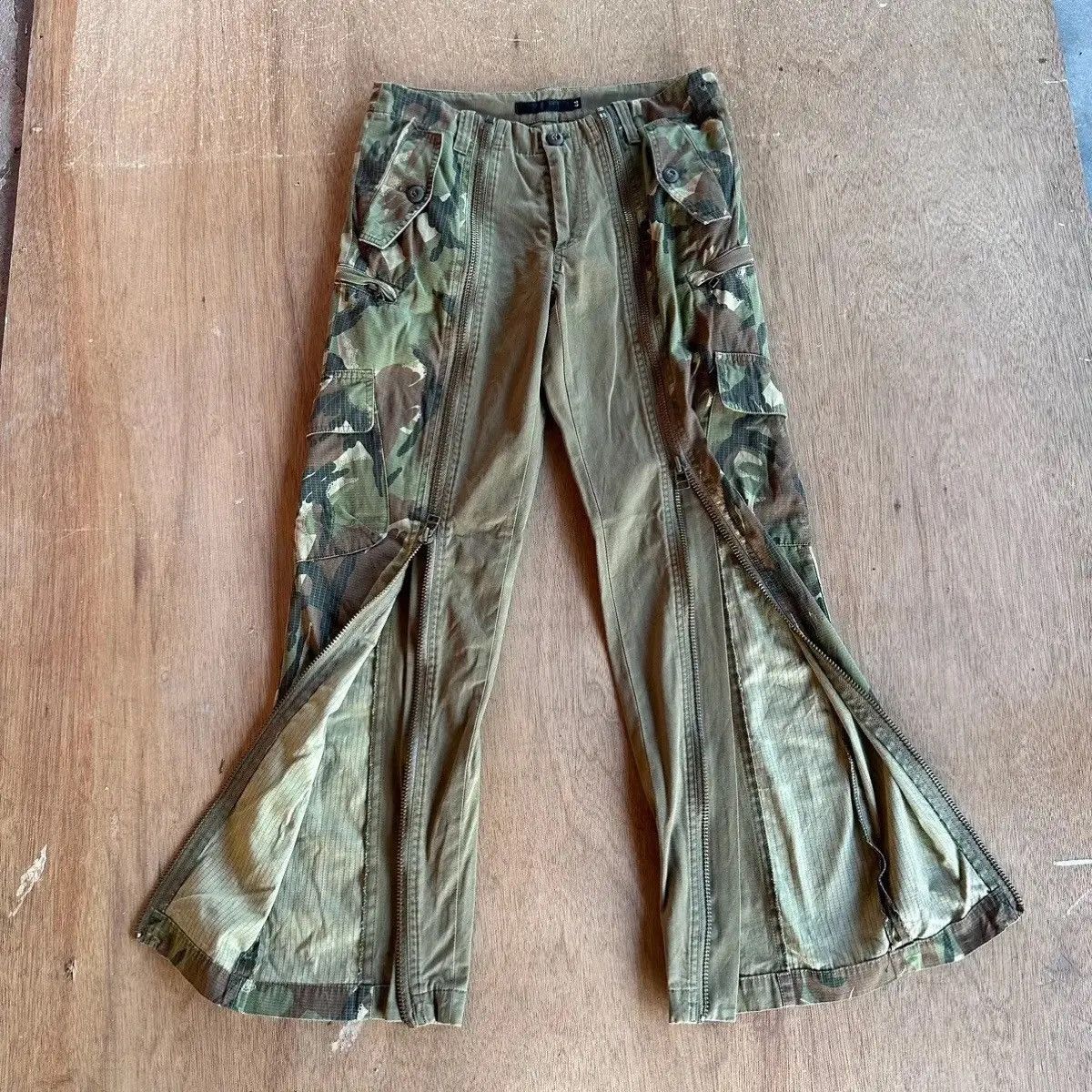 Japanese Brand SICKS 💥MALA VITA JAPANESE VTG HYBRID CAMO ZIPPER RARE PANTS Size US 30 / EU 46 - 1 Thumbnail
