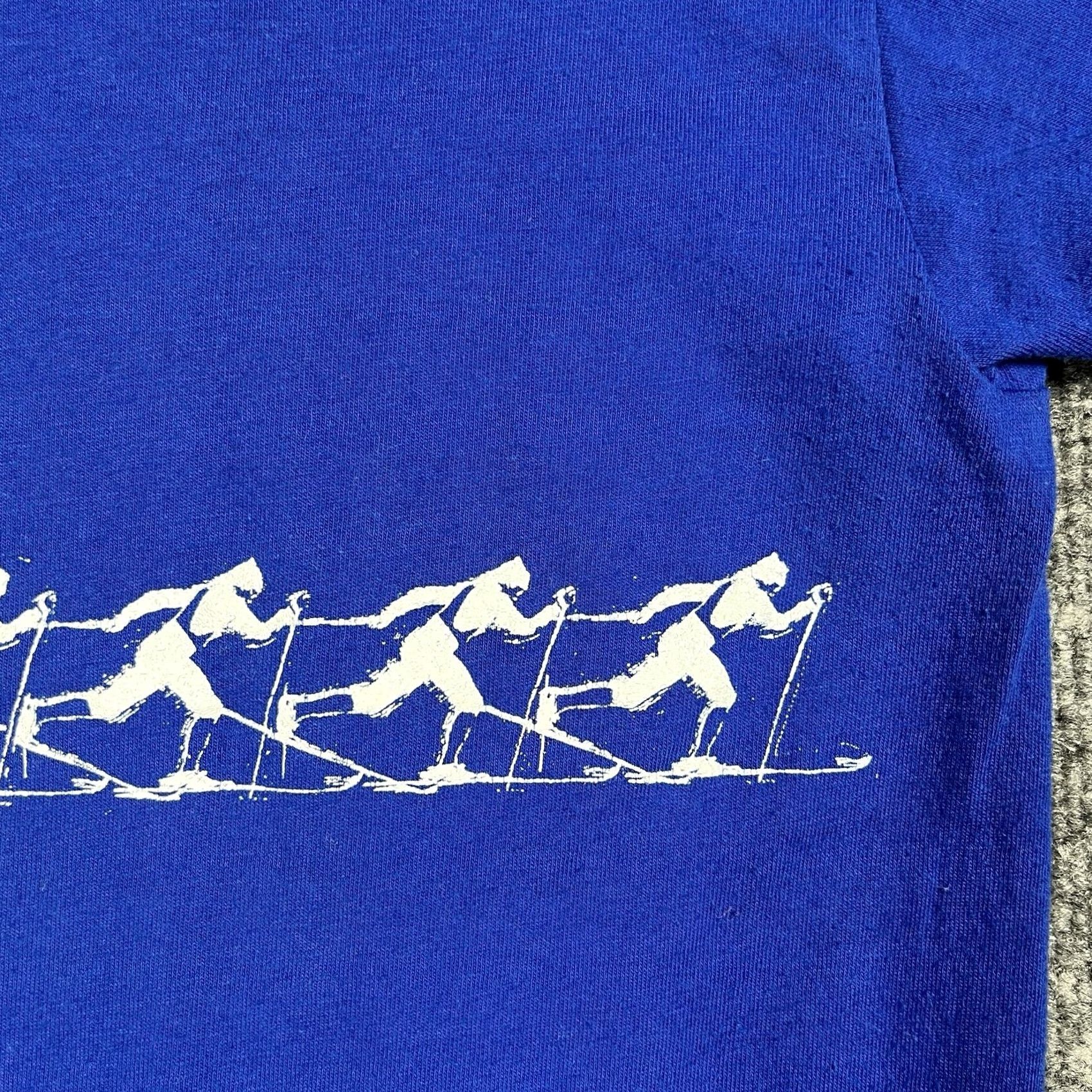 Vintage VINTAGE 80s Silver Creek Challenge Ski T Shirt Size Small Mountain Snowshoe WV T-Shirt Men Blue Cotton Graphic Print Crew Neck Short Sleeve 80s Mens Size US S / EU 44-46 / 1 - 7 Thumbnail