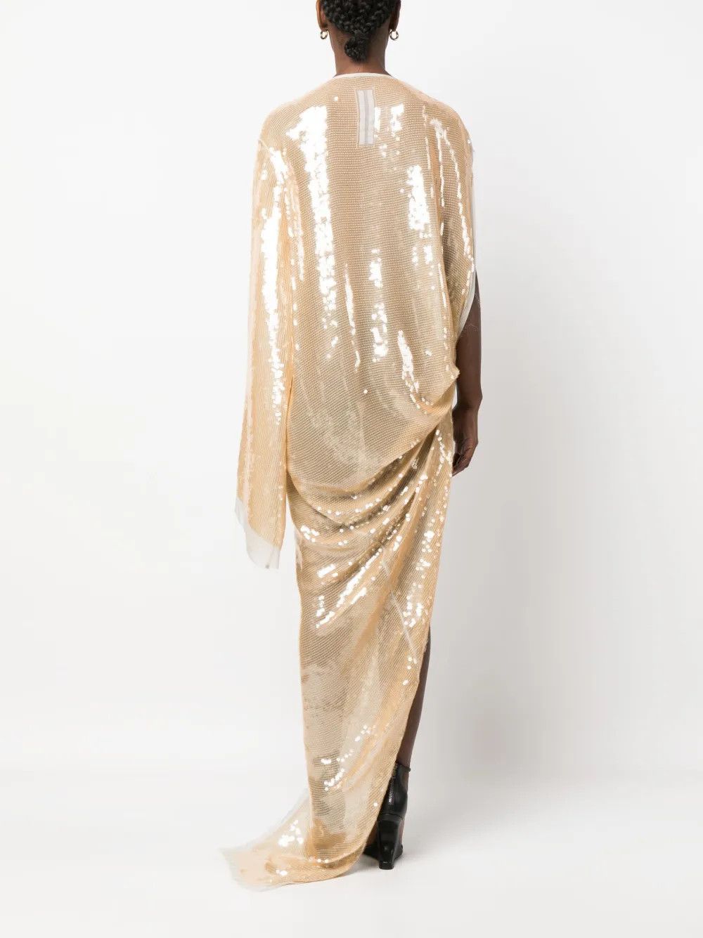 Rick Owens o1y0126 Maxi Dress in Beige Size M / US 6-8 / IT 42-44 - 3 Thumbnail