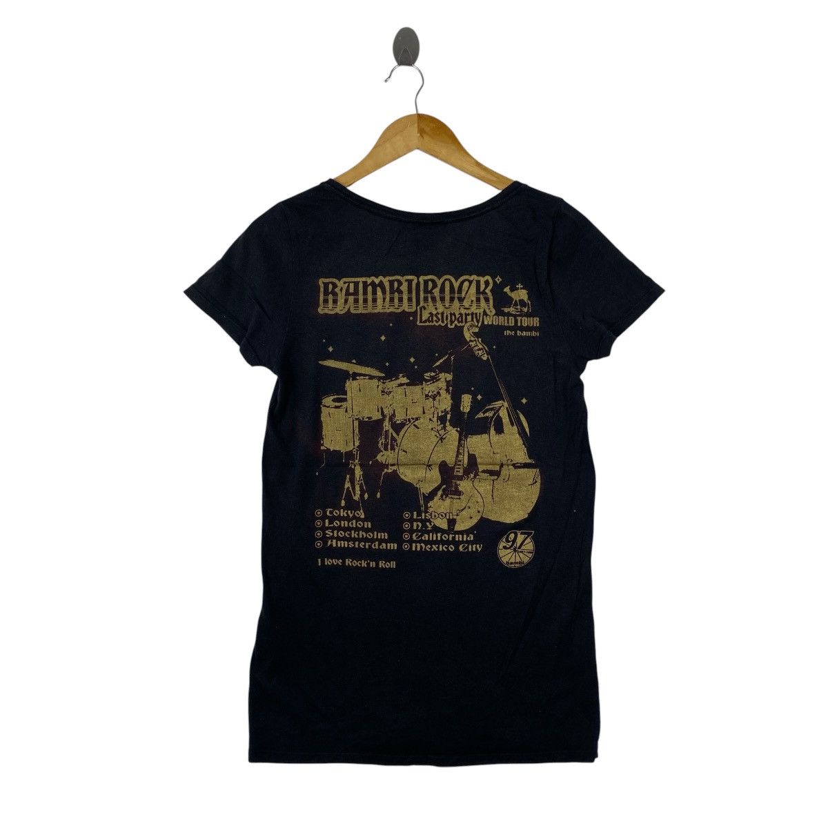 Band Tees Bambi Rock Tokyo Tour Graphic Tee Black S Punk Alt Aesthetic Size US S / EU 44-46 / 1 - 2 Thumbnail