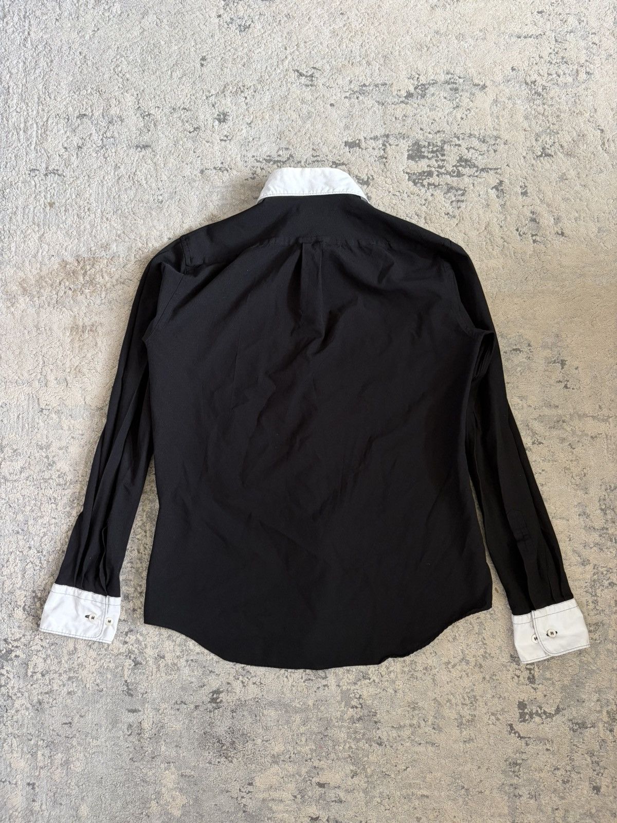 Comme des Garcons Homme Deux Contrast White and Black Button Up Shirt Size US XS / EU 42 / 0 - 6 Thumbnail