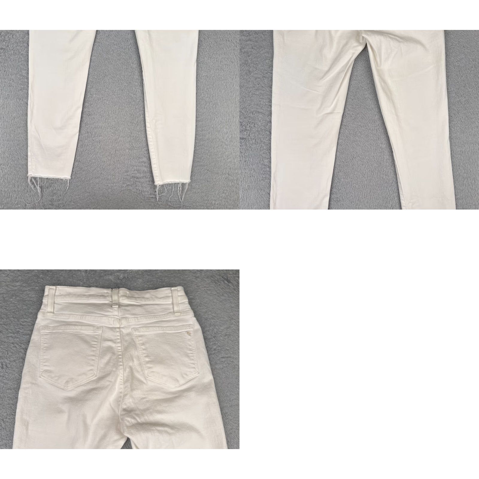Madewell Madewell Jeans Women 27 White Distressed 9" High Riser Skinny Crop 27x26 Skinny Jeans | 5-Pocket Denim Casual Pants Womens Madewell Size 27" / US 4 / IT 40 - 10 Thumbnail