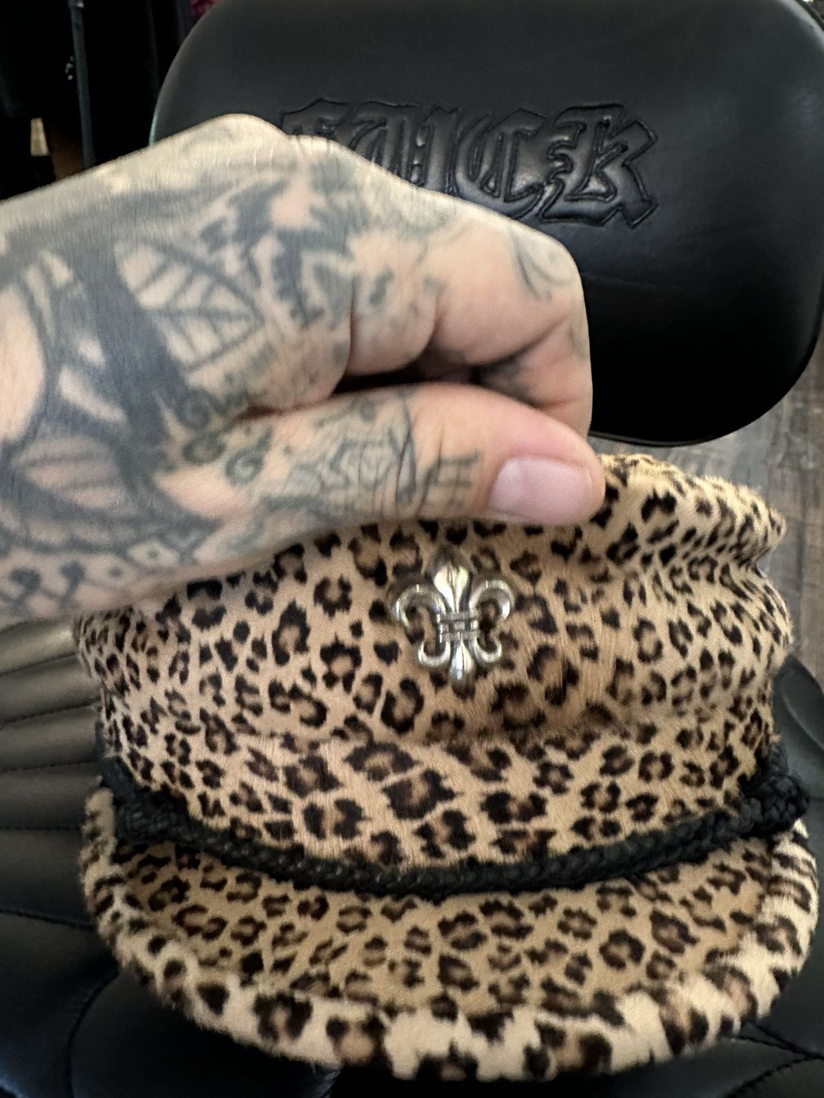 Chrome Hearts Chrome Hearts FULL LEOPARD CHEETAH CAPTAIN FLEUR HAT Size ONE SIZE - 8 Thumbnail