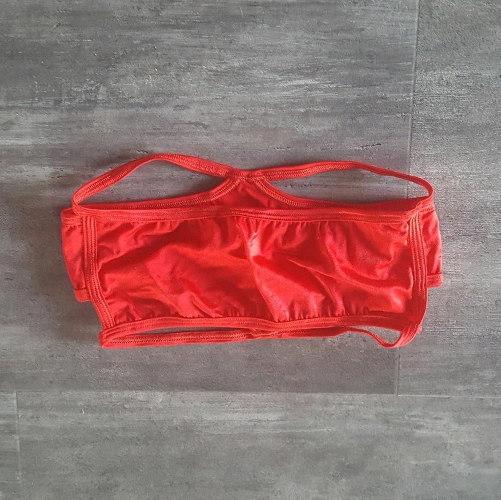 Designer Red Risque Strapped Lovergirl Bandeau Size ONE SIZE - 2 Thumbnail