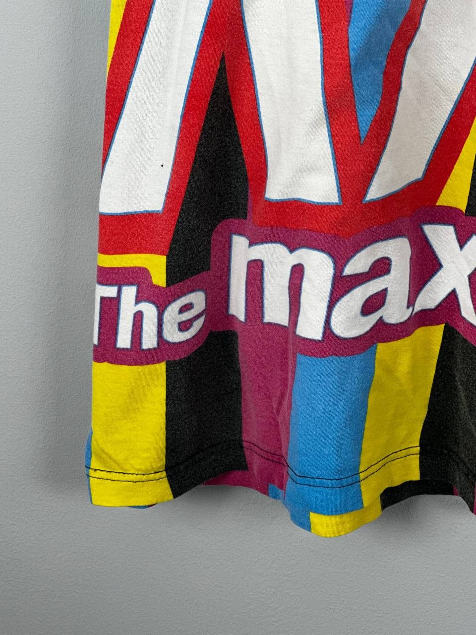 Coca Cola Vintage 90s Coca-Cola The Maximum Striped T SHIRT Size US XXL / EU 58 / 5 - 6 Thumbnail