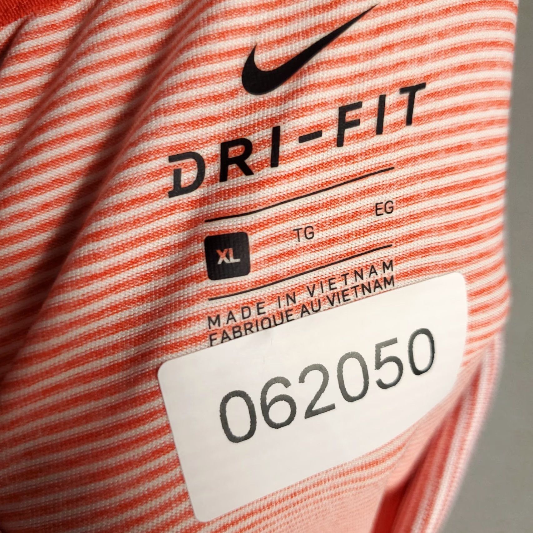 Nike Nike Polo Shirt Mens XL Orange Striped Dri-Fit Golf Casual Short Sleeve Polo Shirt Nike Golf Mens XL Orange Striped Dri-Fit Golf Short Sleeve Size US XL / EU 56 / 4 - 7 Thumbnail