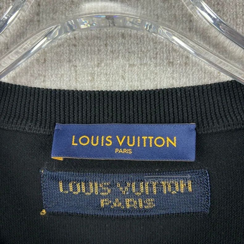 Louis Vuitton Louis Vuitton Logo jacquard knit crewneck short sleeves Size US XL / EU 56 / 4 - 4 Thumbnail