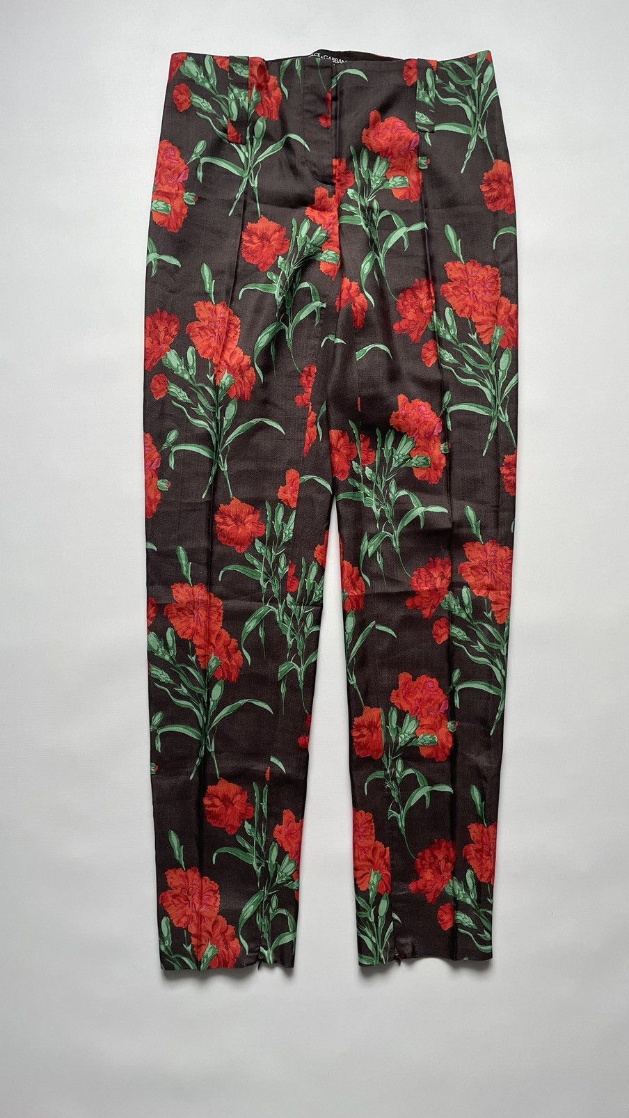 Dolce & Gabbana Dolche & Gabanna women pants Floral print Size 26" / US 2 / IT 38 - 2 Thumbnail