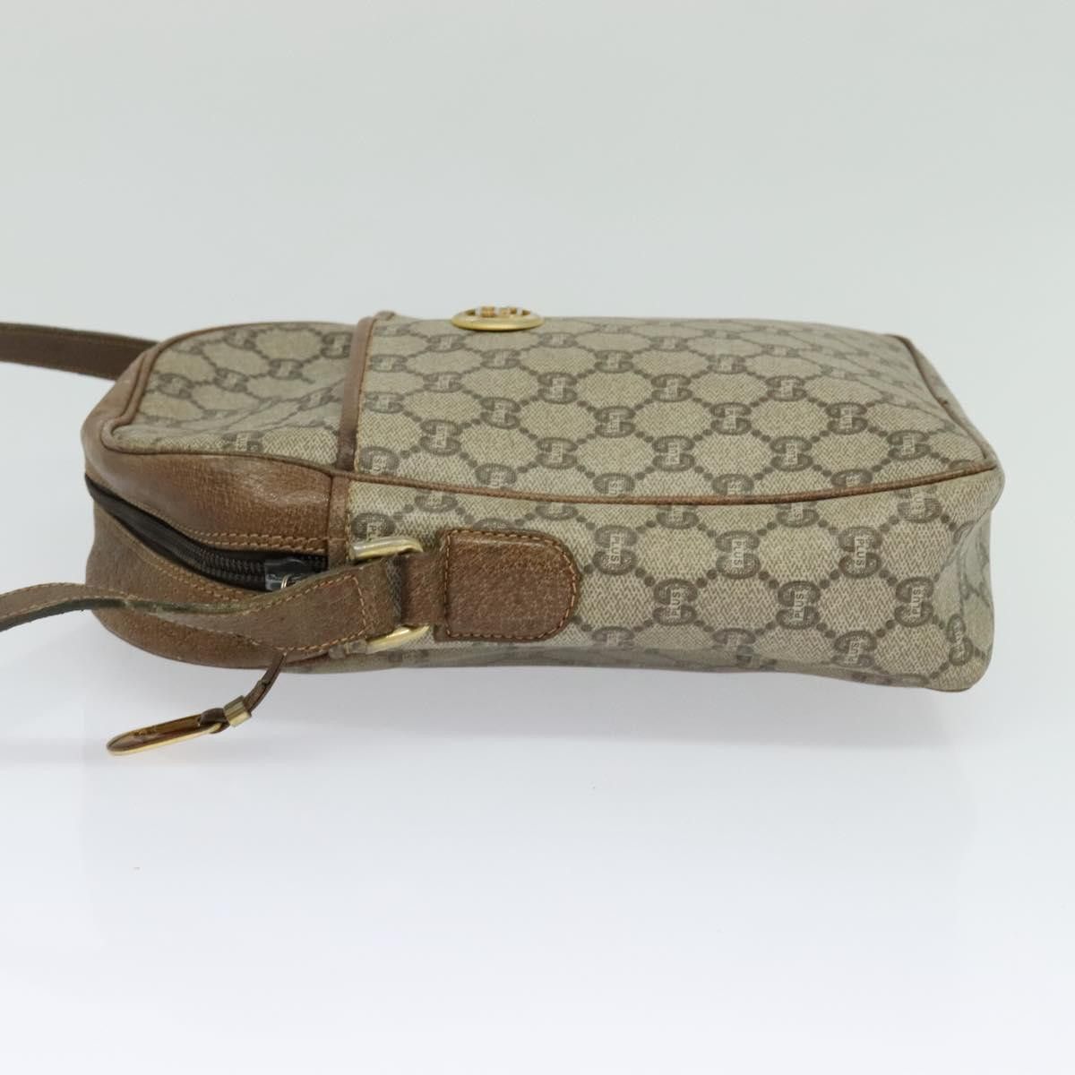 Gucci GUCCI GG Plus Supreme Shoulder Bag Pvc Beige Gold Size ONE SIZE - 4 Thumbnail
