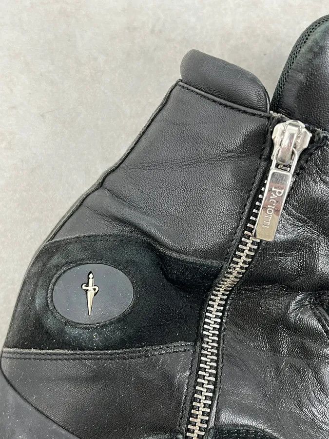 Vintage Cesare Paciotti Black Leather Zip Ankle Boots Size US 8 / IT 38 - 8 Thumbnail
