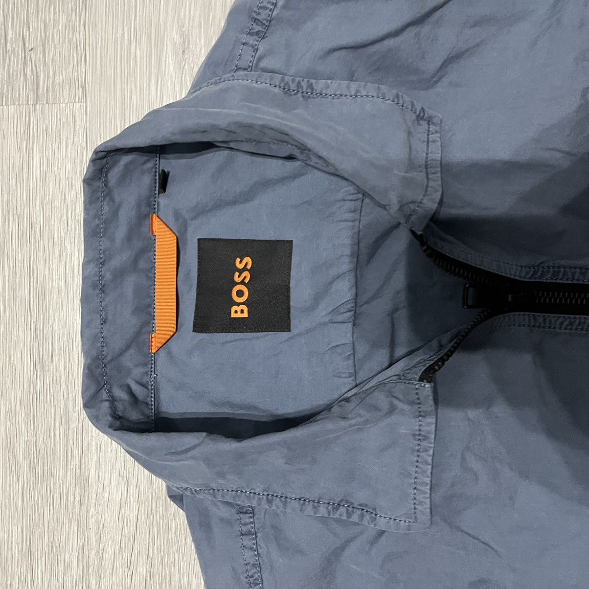 Hugo Boss Hugo Boss Orange Blue Overshirt Size US XL / EU 56 / 4 - 3 Thumbnail