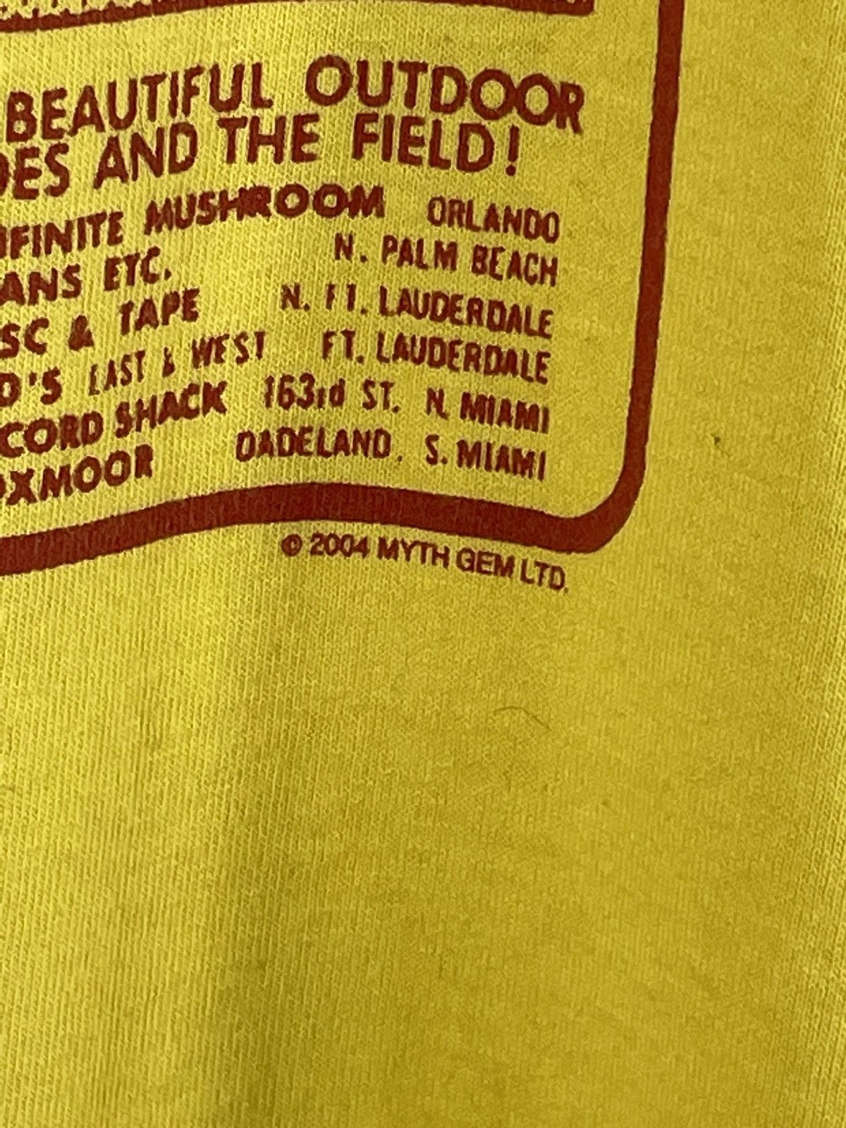 Band Tees × Led Zeppelin 2004 Led Zeppelin Yellow T shirt Tee Vintage Retro Y2k 00s Size US L / EU 52-54 / 3 - 7 Thumbnail