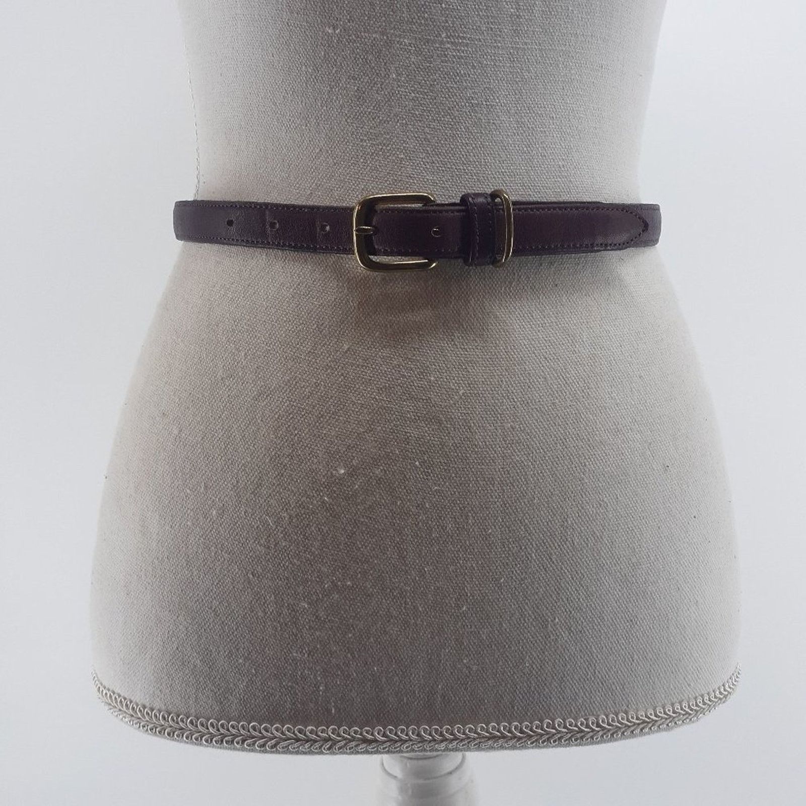 Dockers Docker's Red Burgundy Gold tone Buckle Hand Crafted USA Belt Size ONE SIZE - 1 Thumbnail