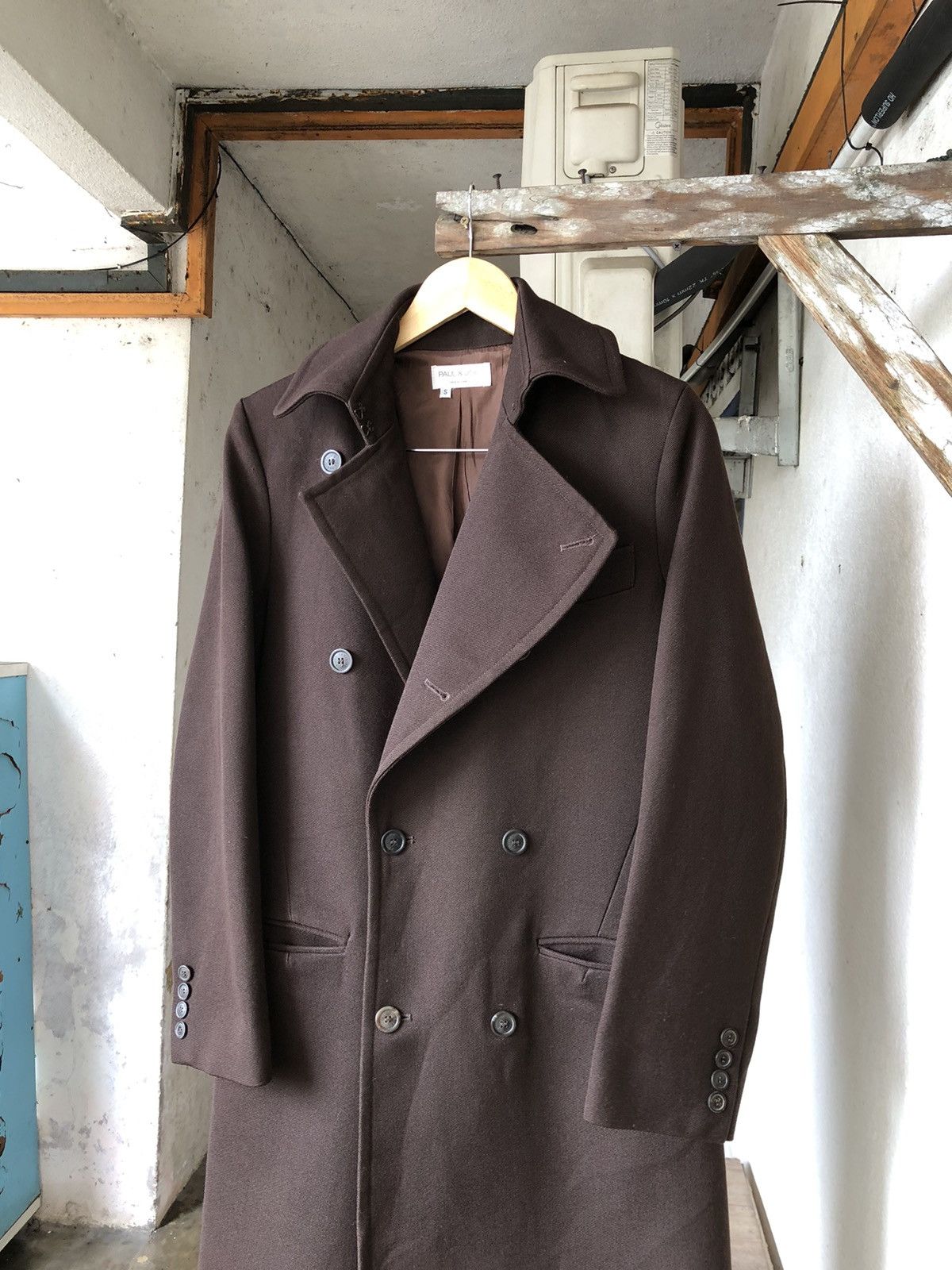 Vintage Luxury❗️France Taylor Paul & Joe Heavy Long Coat Size US S / EU 44-46 / 1 - 6 Thumbnail