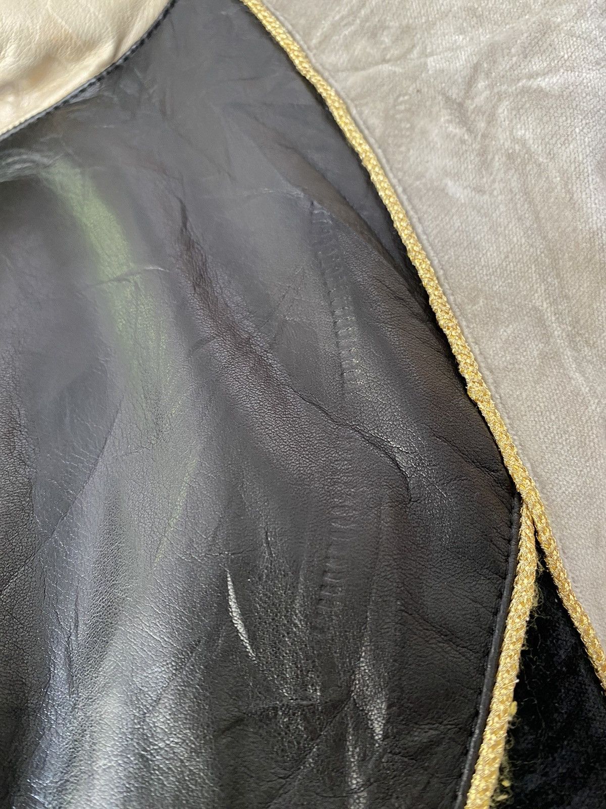 02DERIV. 02 Deriv Leather and velvet Jacket Size US S / EU 44-46 / 1 - 8 Thumbnail