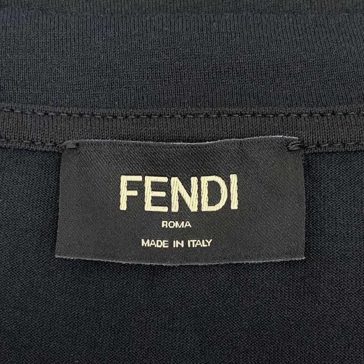 Fendi Fendi 22SS Black Monogram Spliced Short Sleeve T-Shirt K26WX Size US L / EU 52-54 / 3 - 5 Thumbnail