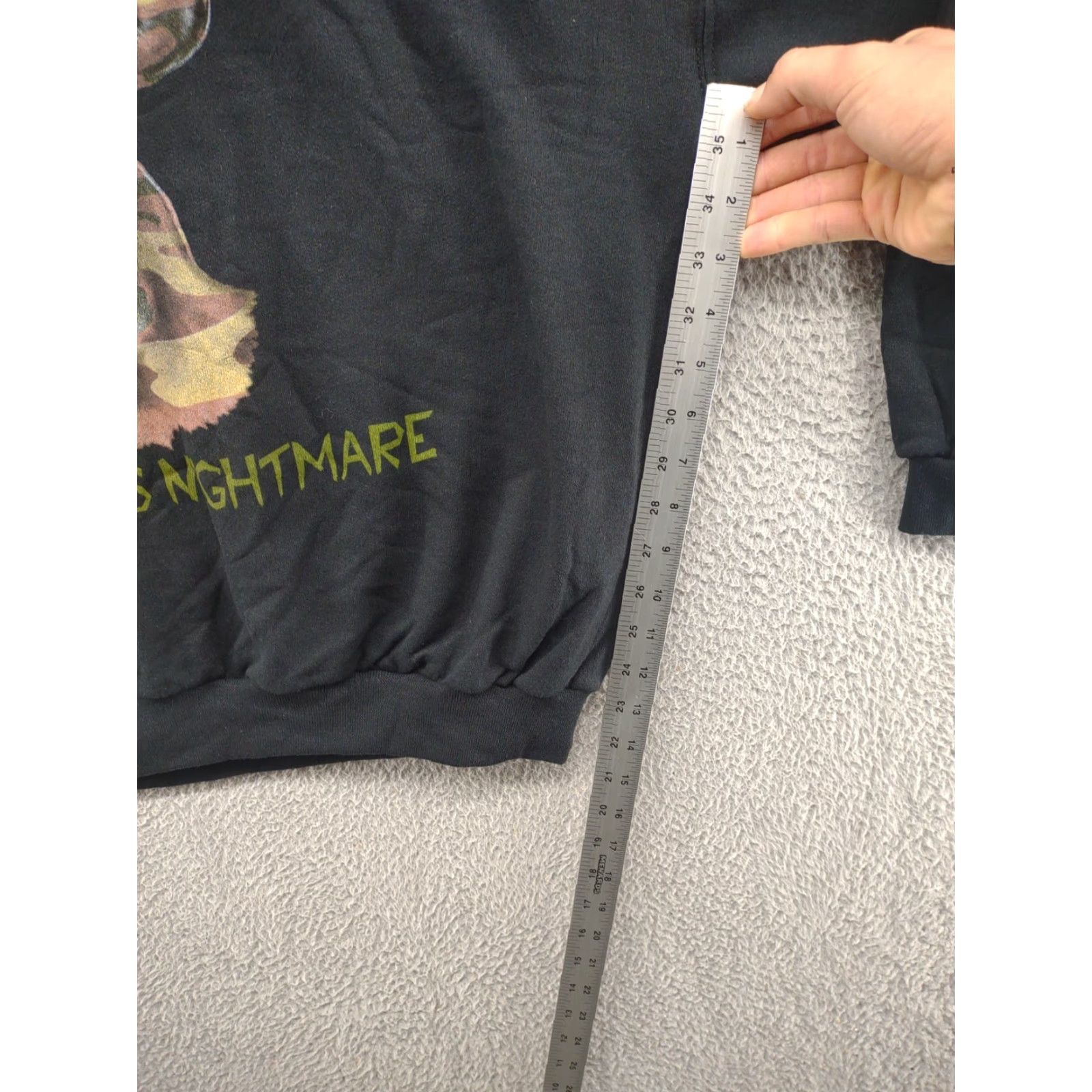 Jerzees HUNTER’S NIGHTMARE American Traditions Camo Sweatshirt Men’s XL Black Deer Hunting Pullover Jerzees Sweatshirt Mens XL Black Camouflage Hunting 90s Size US XL / EU 56 / 4 - 7 Thumbnail