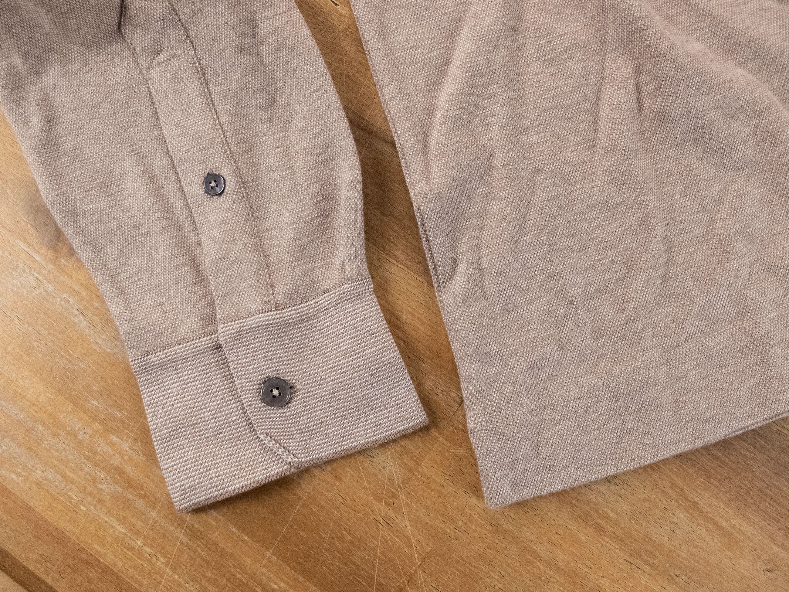 Ermenegildo Zegna ZEGNA beige long sleeve knit polo shirt Size Large Size US L / EU 52-54 / 3 - 6 Thumbnail