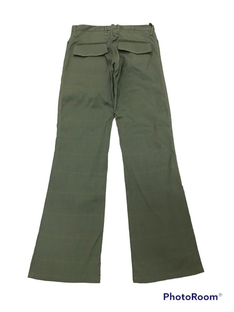 Other Vintage Japanese 010920 Flare The Nine Heads Tartan Pants Size US 29 - 3 Thumbnail