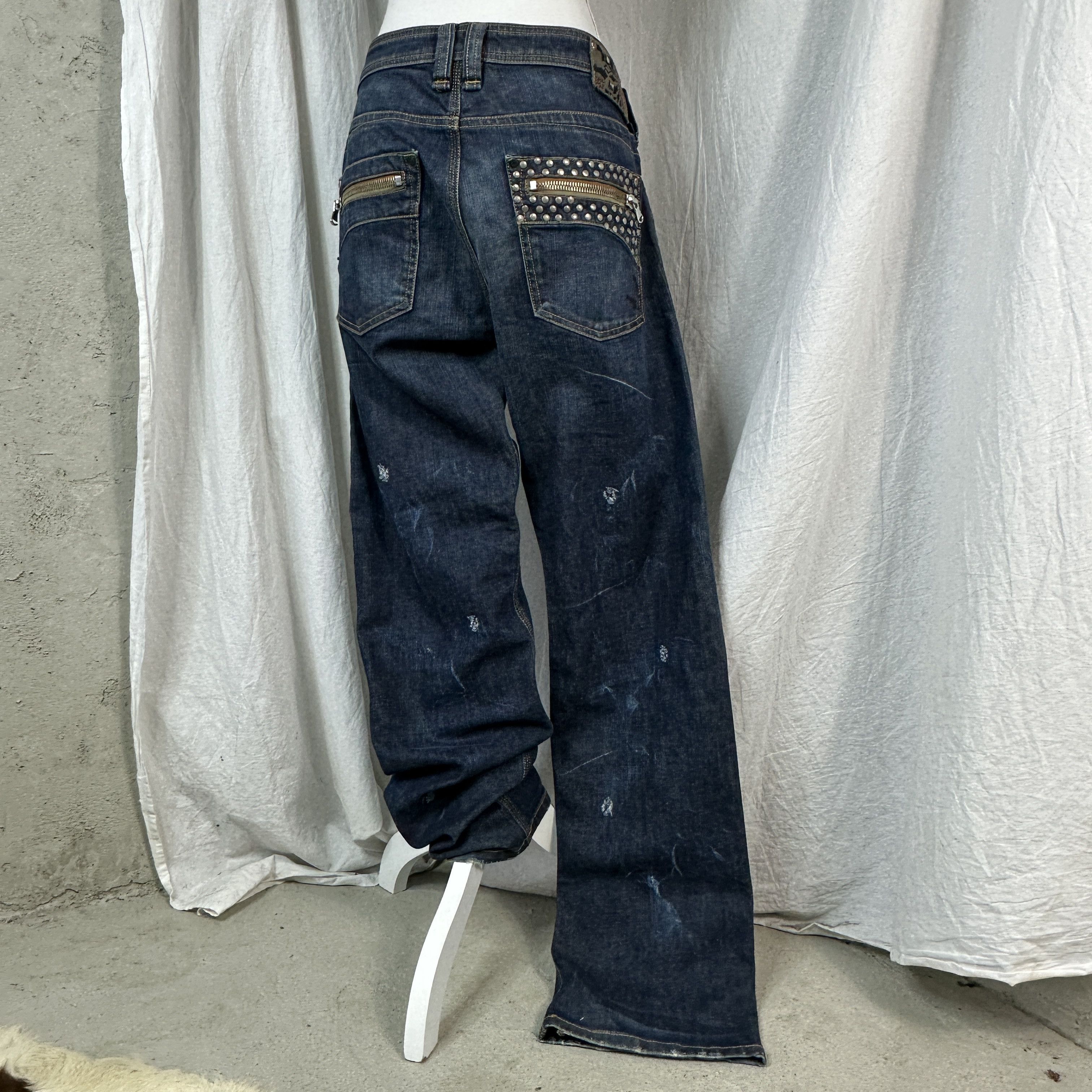 Diesel × Vintage Vintage Jeans Diesel Studded Size 34" / US 12 / IT 48 - 9 Thumbnail