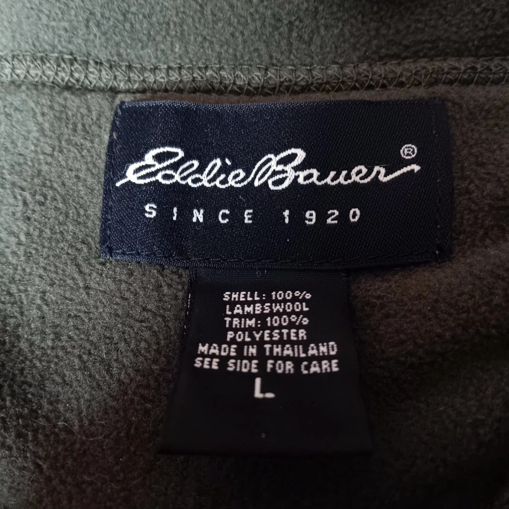 Eddie Bauer EDDIE BAUER Lambswool Sweater Men Large Gray Mock Neck 1/4 Zip Pullover Solid Casual Preppy Size US L / EU 52-54 / 3 - 5 Thumbnail
