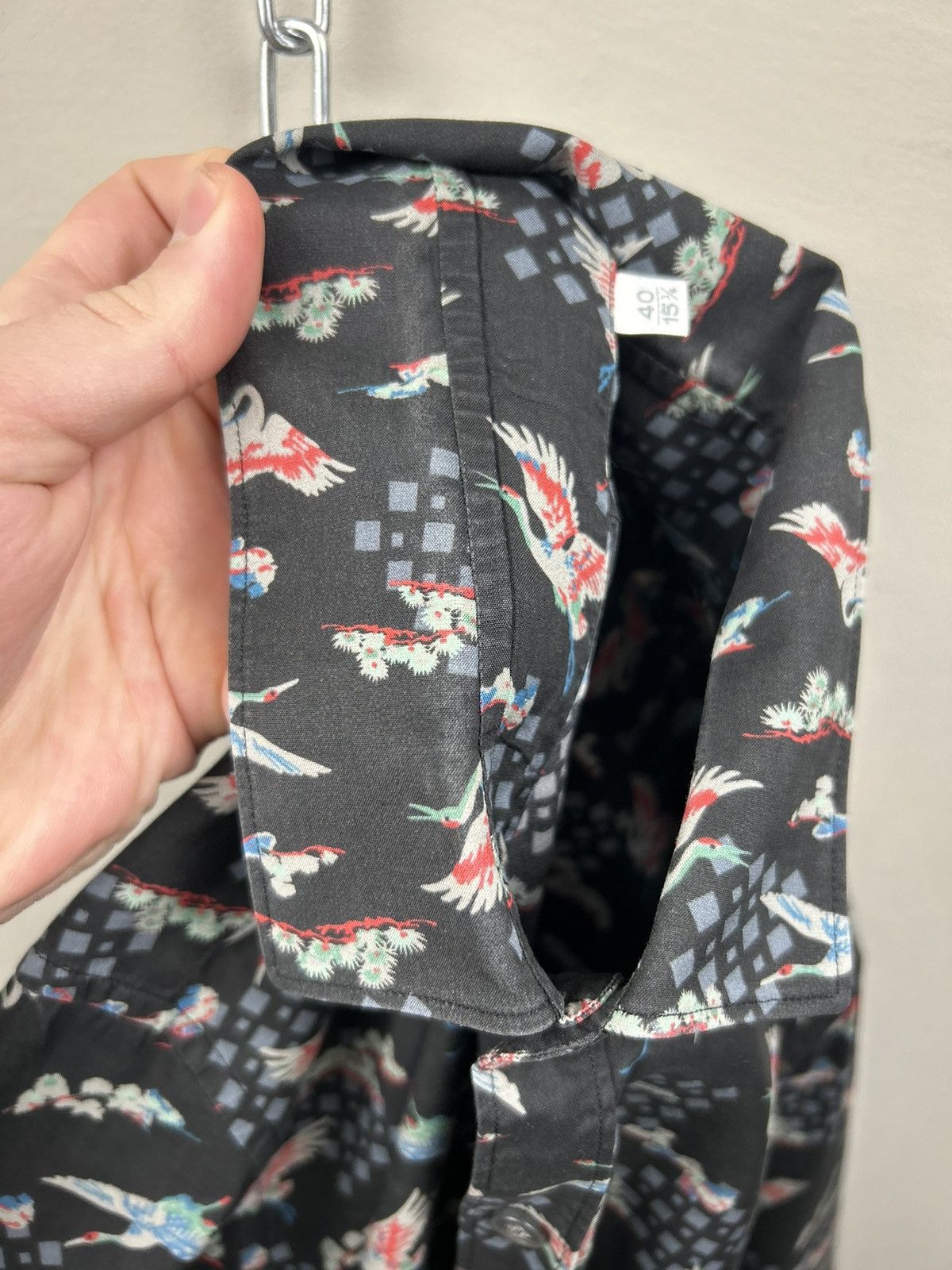 Lanvin Lanvin Evolutive Cranes Print Shirt Size US M / EU 48-50 / 2 - 23 Thumbnail