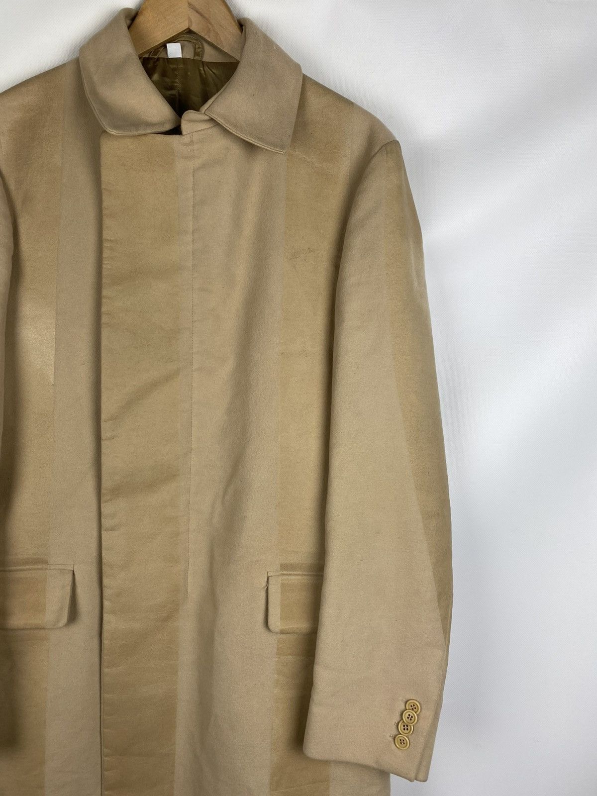 Helmut Lang Helmut Lang Vintage Men’s Wool / Coated Coat Jacket Size US M / EU 48-50 / 2 - 5 Thumbnail