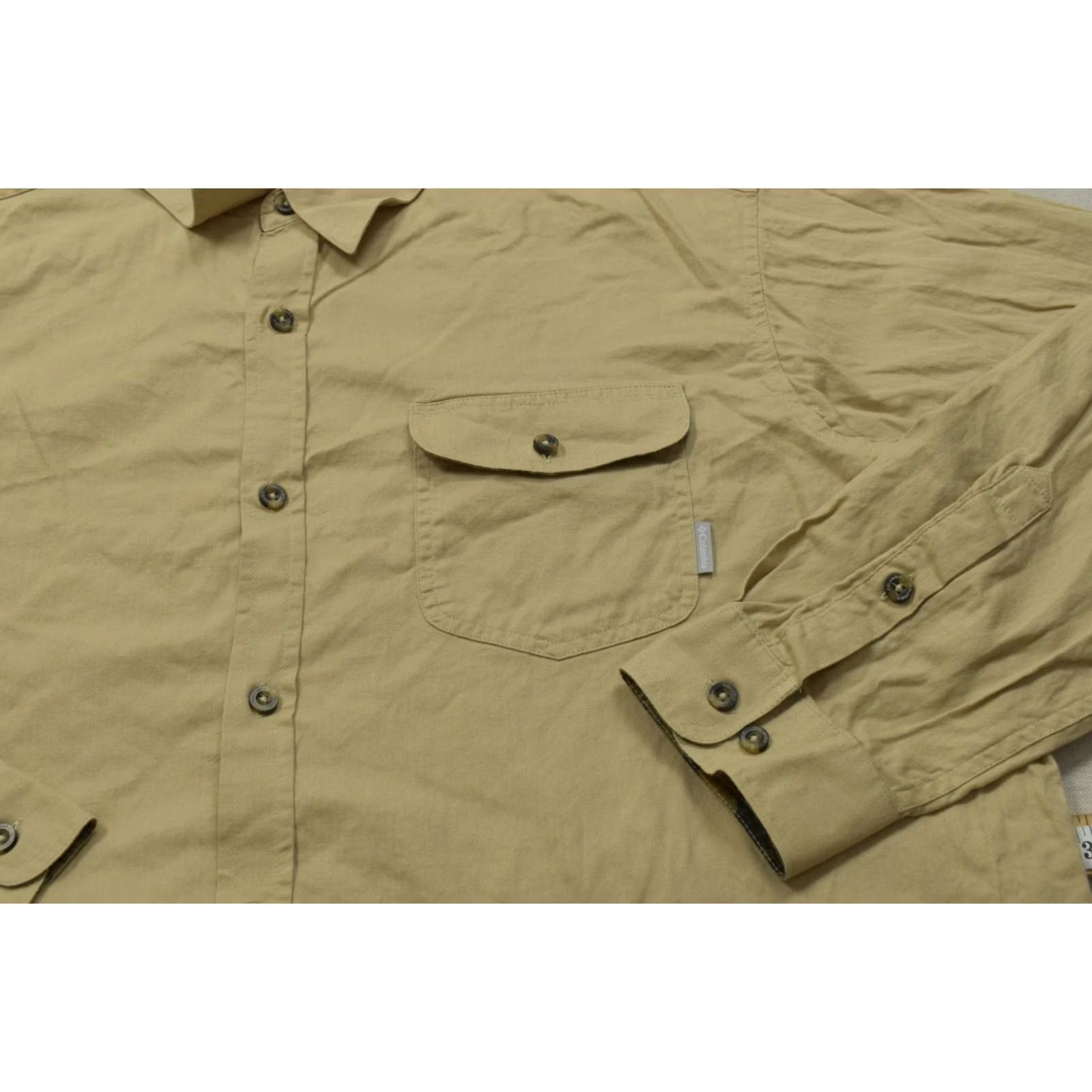 Vintage Columbia Shirt Mens XXL Khaki Cotton Long Sleeve Button-Down Fishing Outdoor Hik Shirt Size US XXL / EU 58 / 5 - 6 Thumbnail