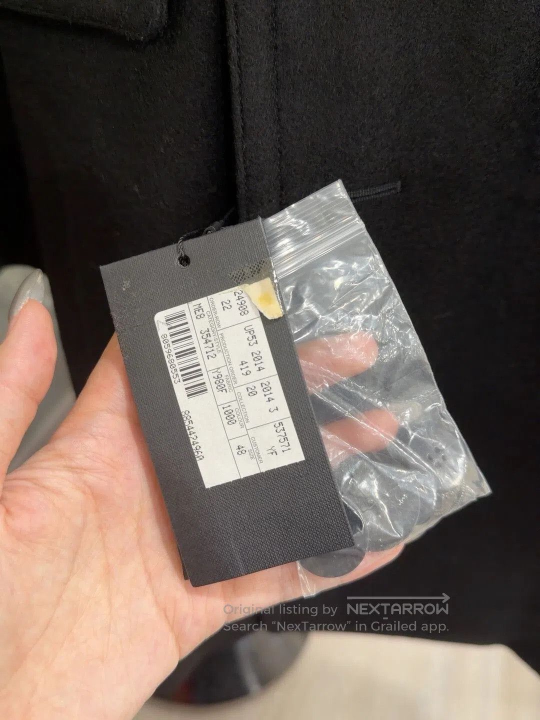 Saint Laurent Paris Saint Laurent Black Wool Coat Size 48. Size US M / EU 48-50 / 2 - 3 Thumbnail
