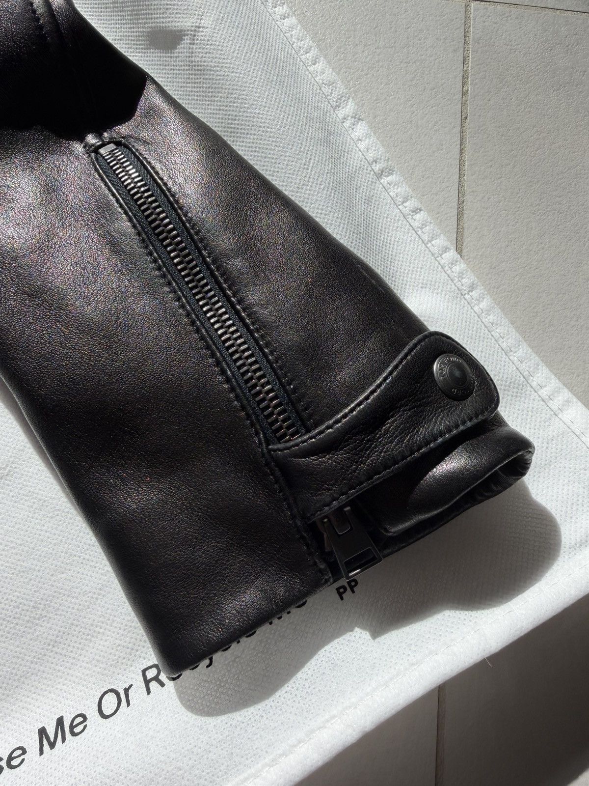 Tom Ford TOM FORD Leather Jacket Sz 42 Size M / US 6-8 / IT 42-44 - 20 Thumbnail