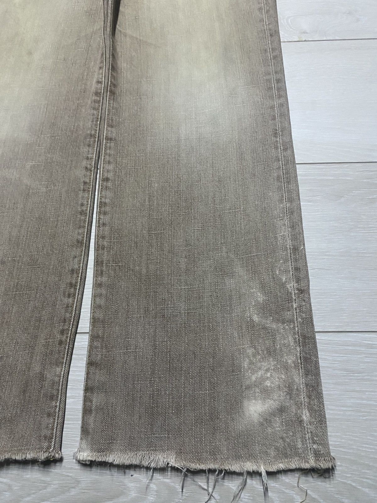 Junya Watanabe Vintage Edwin Faded Wash Distressed Baggy Jeans Size US 34 / EU 50 - 10 Thumbnail