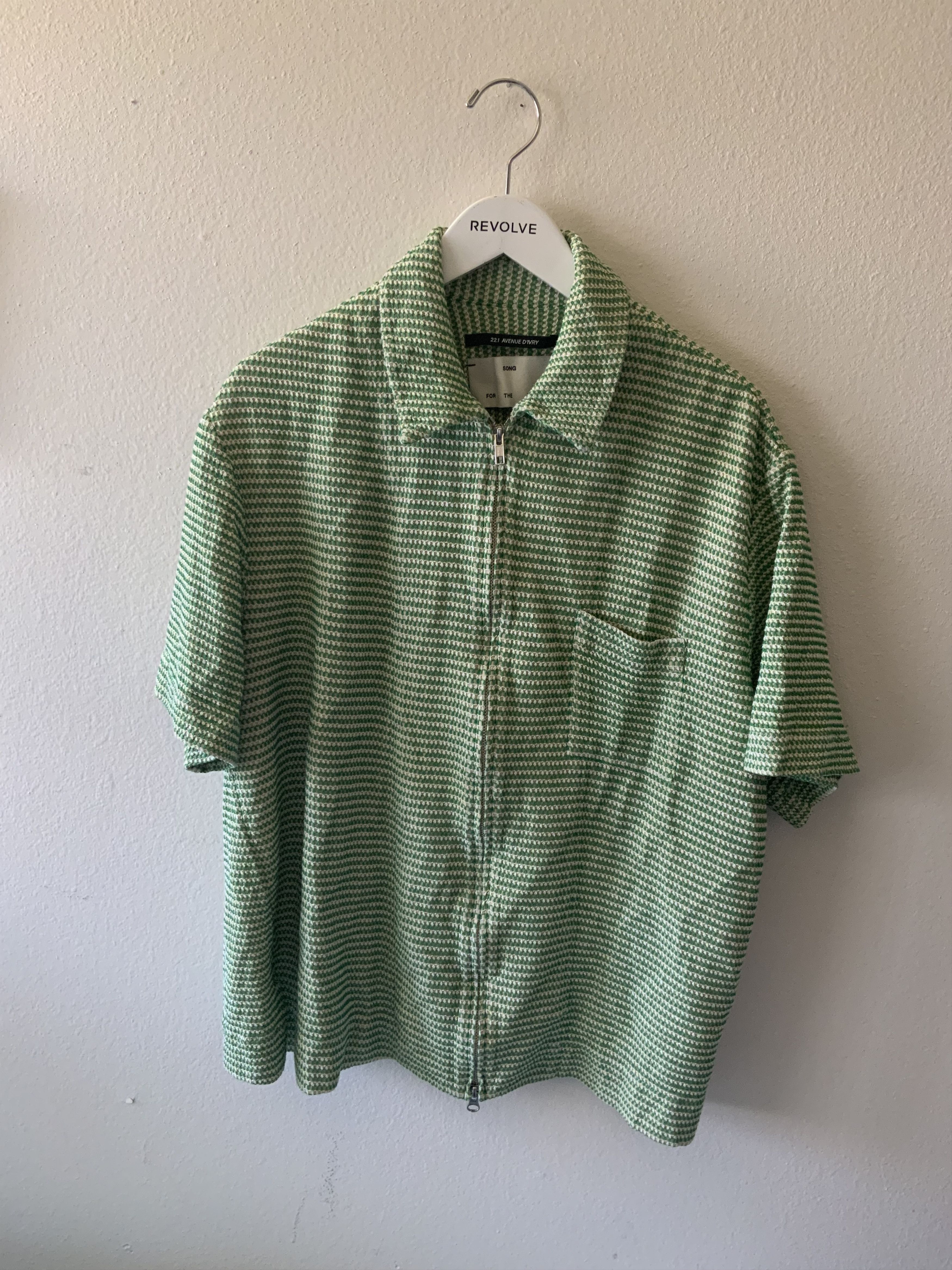 Song For The Mute S/S 22 SONG FOR THE MUTE CASHMERE BLEND ZIP UP 