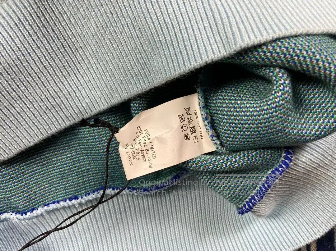 Cav Empt cavempt c.e pixelated knit sweatshirt blue. Size US L / EU 52-54 / 3 - 5 Thumbnail