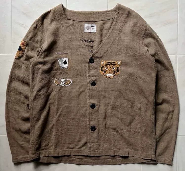 Gangsterville Vintage Embroidered Cardigan
