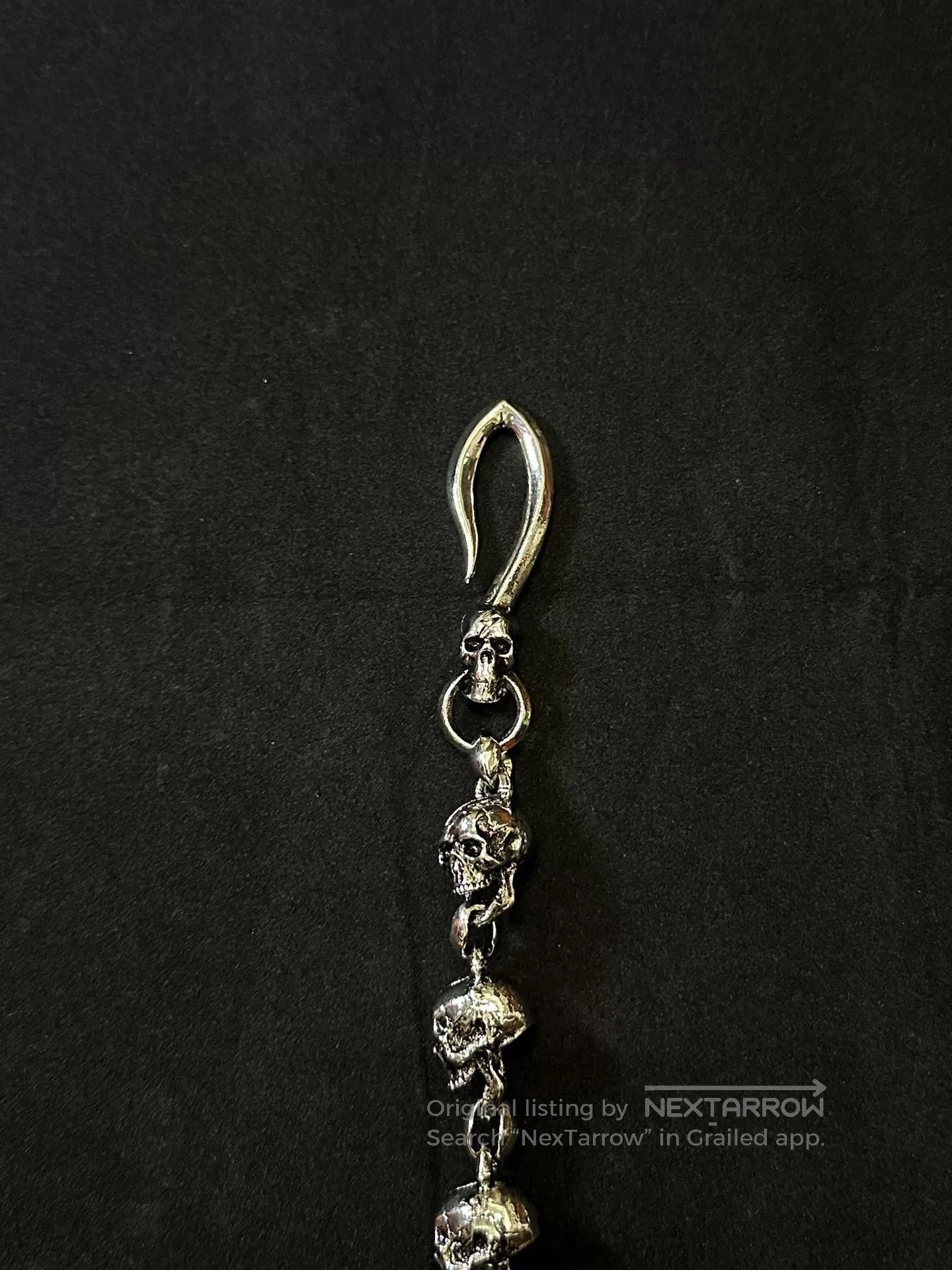 Vintage vintage 90s skull chain belt link wallet chain. Size ONE SIZE - 2 Thumbnail