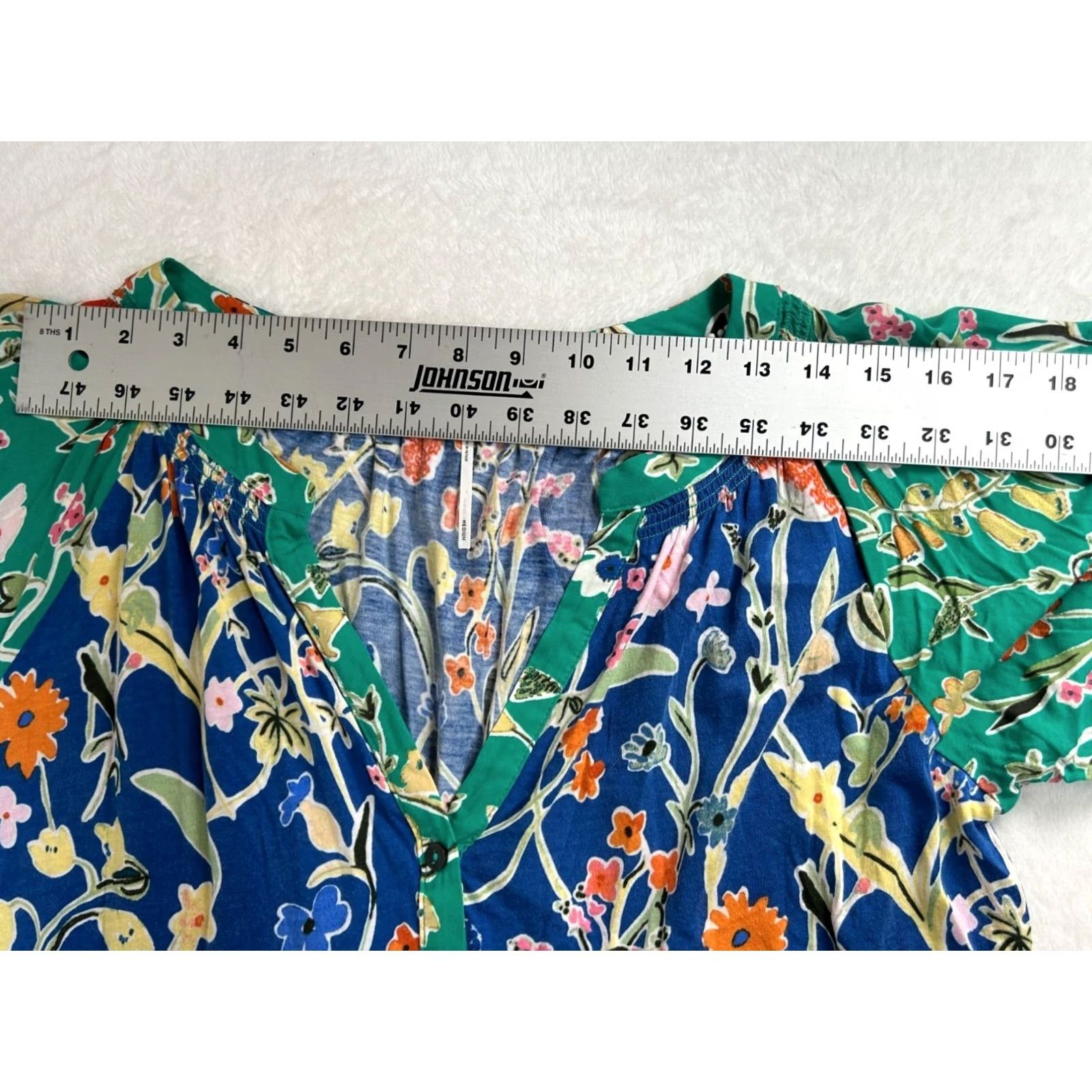 Anthropologie Floreat Anthropologie Womens Dolores Sleep Shirt Mixed Floral 3/4 Sleeve Medium Size M / US 6-8 / IT 42-44 - 7 Thumbnail