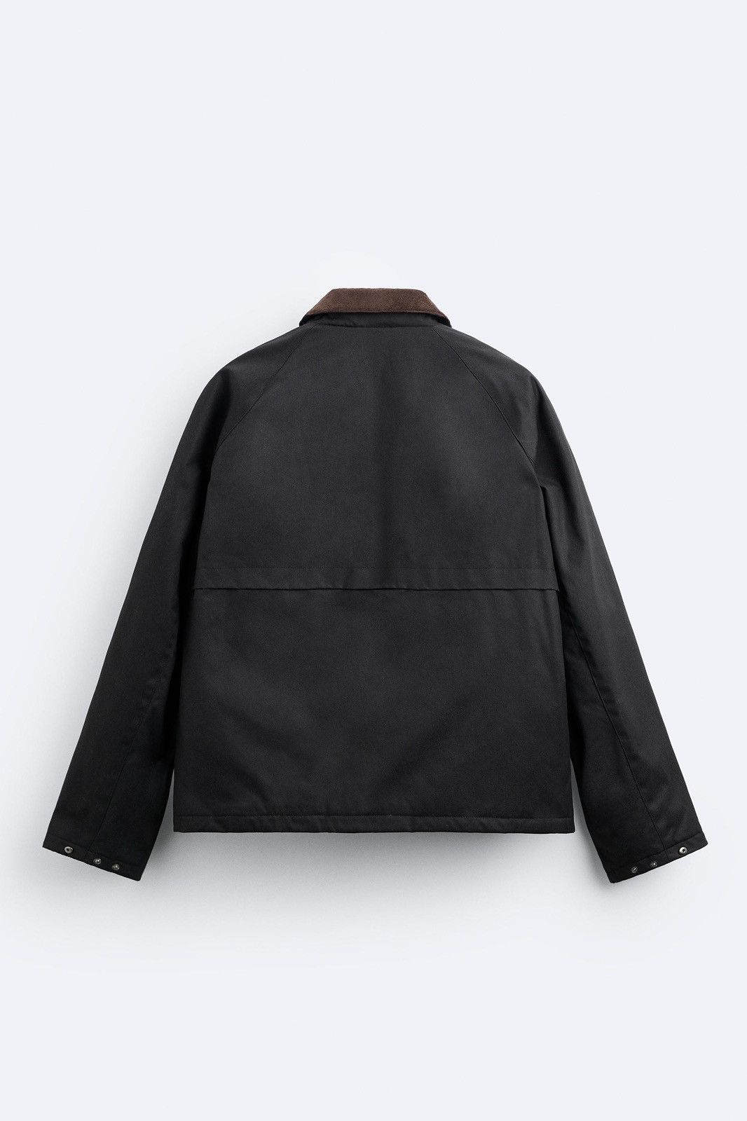 Zara ZARA MIXED COLLAR WAXED JACKET Size US L / EU 52-54 / 3 - 8 Thumbnail