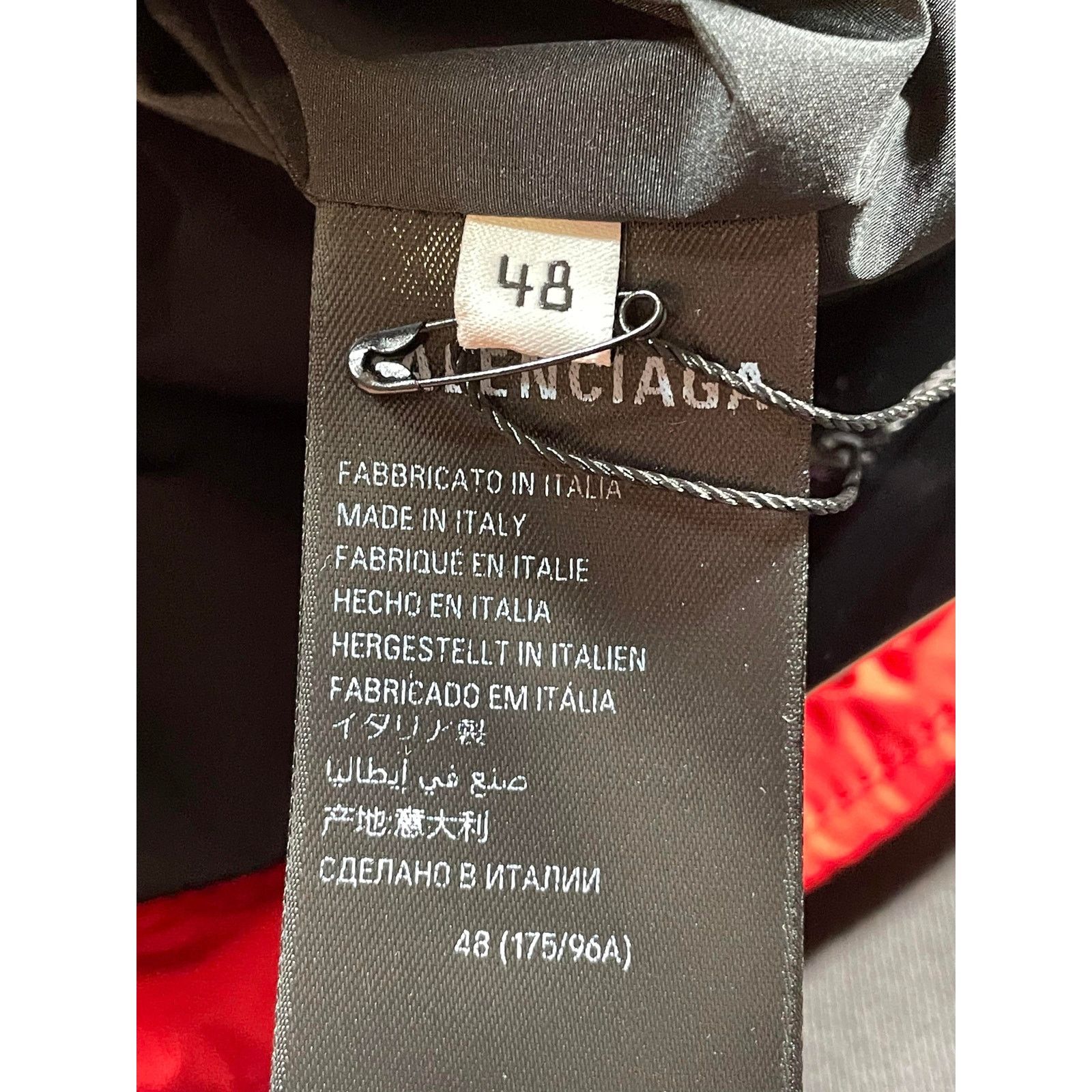 Balenciaga Balenciaga Campaign Logo Oversized Red Puffer Jacket Size US M / EU 48-50 / 2 - 8 Thumbnail