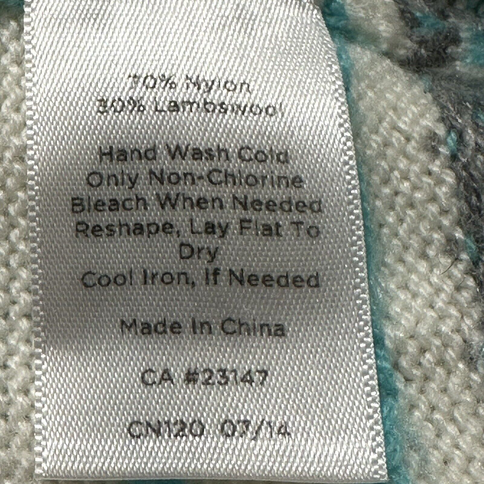 Other Talbots Large Fair Isle Lambs Wool Sweater White Blue Size L / US 10 / IT 46 - 8 Thumbnail