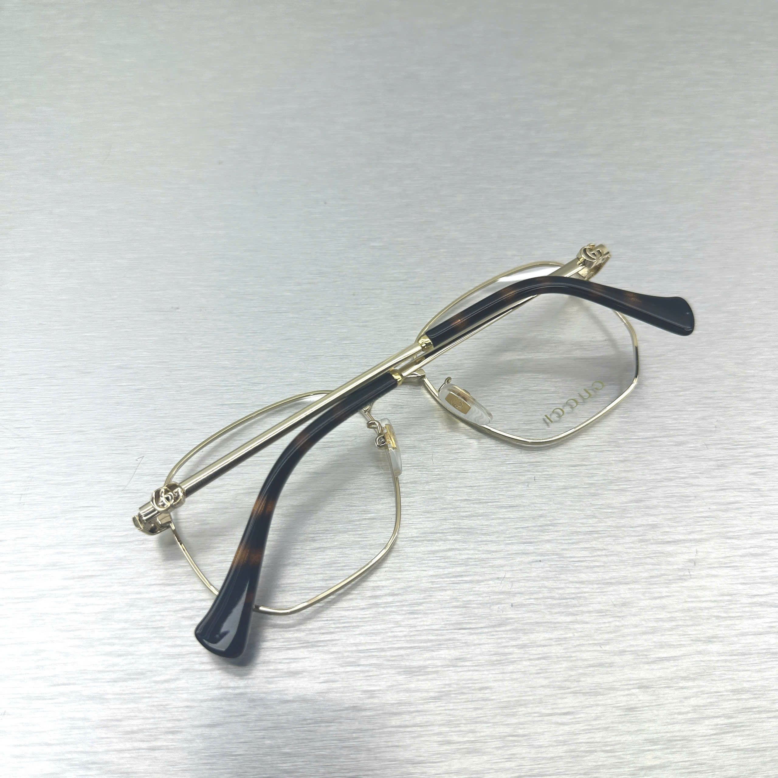 Gucci GUCCI GG1420OK 001 Eyeglasses GOLD Size ONE SIZE - 2 Thumbnail