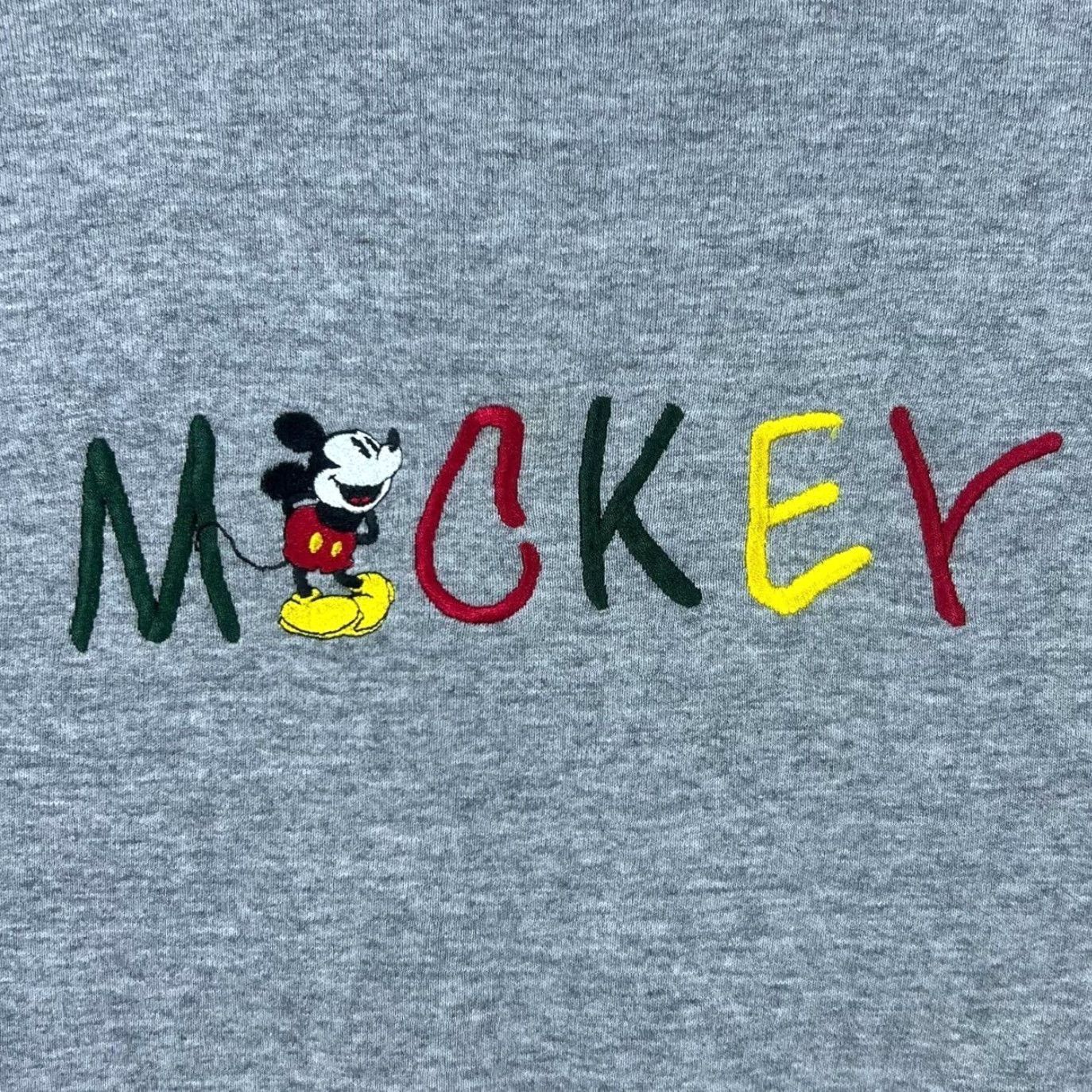 Mickey & Co. VINTAGE Mickey & Co. "Mickey" Disney Embroidered Grey Crewneck Sweatshirt Sweatshirt XL Men Embroidered Mickey 90s Fans Mens Size US XL / EU 56 / 4 - 4 Thumbnail