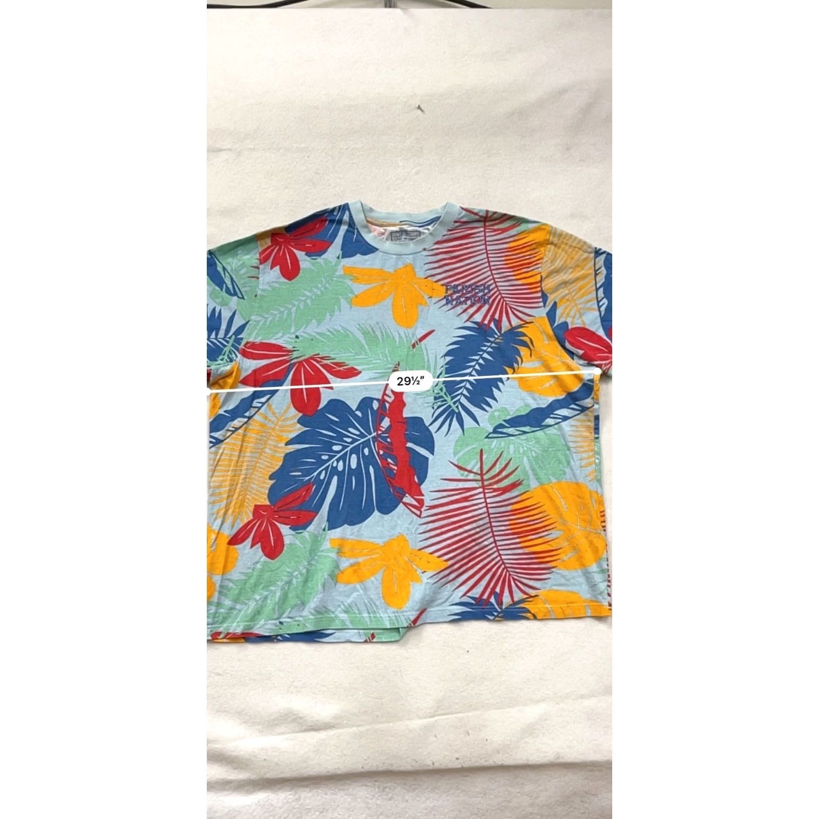 Vintage Parish Nation Shirt Mens 5XL Tropical Print T-Shirt Blue Summer 5XL Mens Size US XXL / EU 58 / 5 - 7 Thumbnail