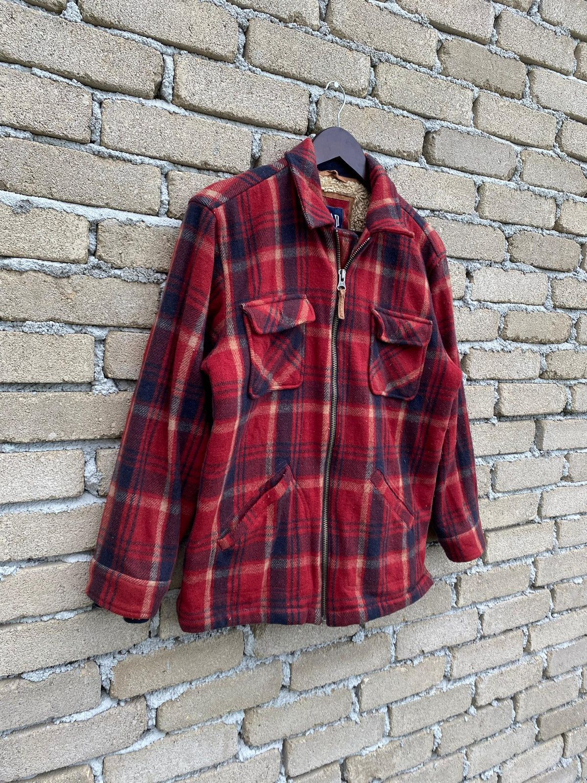 Gap Gap Plaid Tartan Jacket With Fleece Lined Size US M / EU 48-50 / 2 - 3 Thumbnail