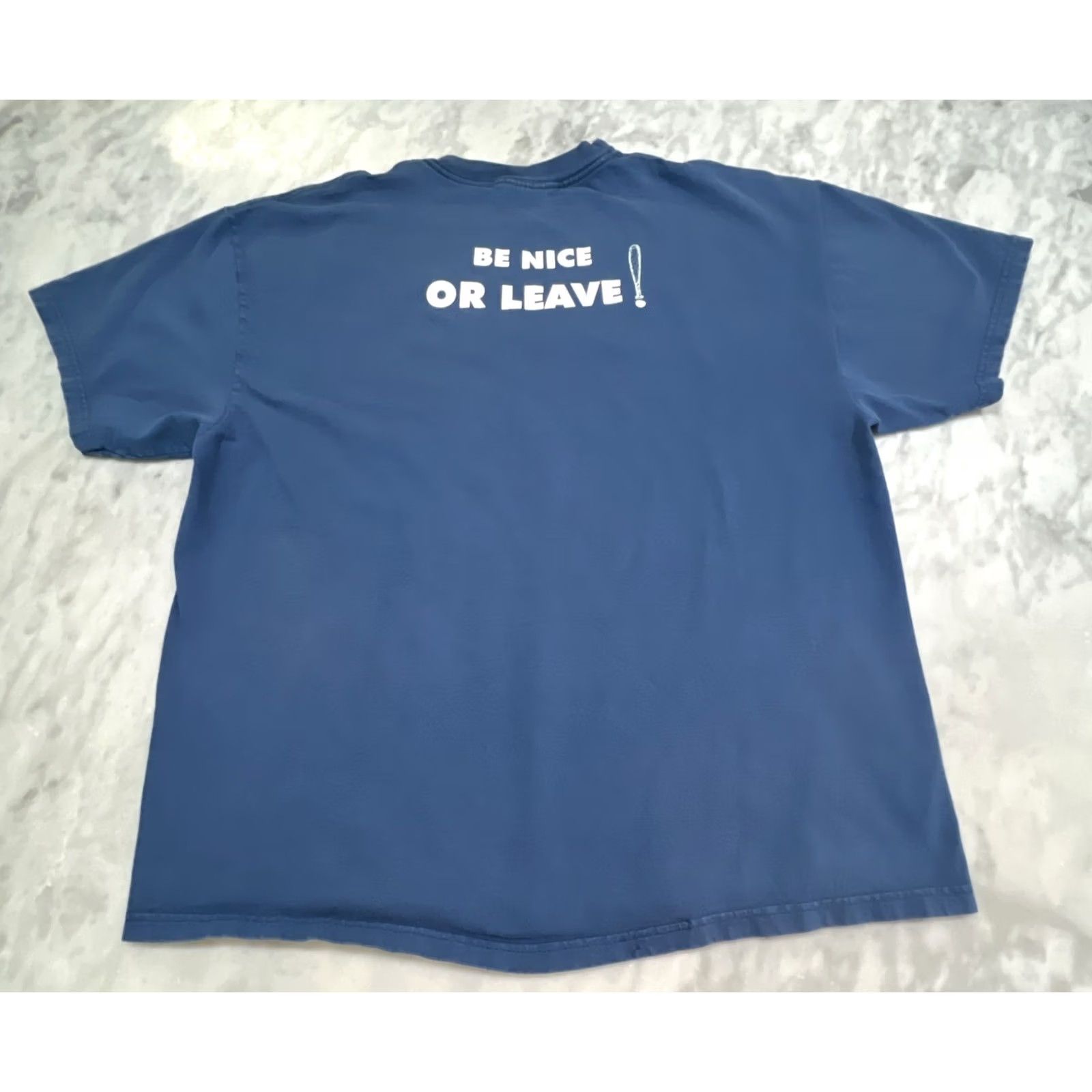 Hanes VINTAGE Hanes Bird Cage Saloon Shirt Men XL Crew Neck Short Sleeve Blue Cotton Graphic Print Bar Travel 90s Mens Size US XL / EU 56 / 4 - 5 Thumbnail
