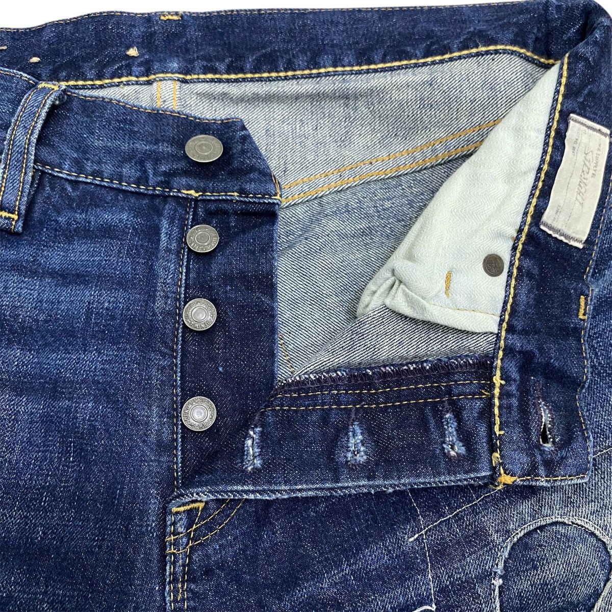 RRL Ralph Lauren Ralph Lauren Distressed Denim Pant Size US 30 / EU 46 - 7 Thumbnail
